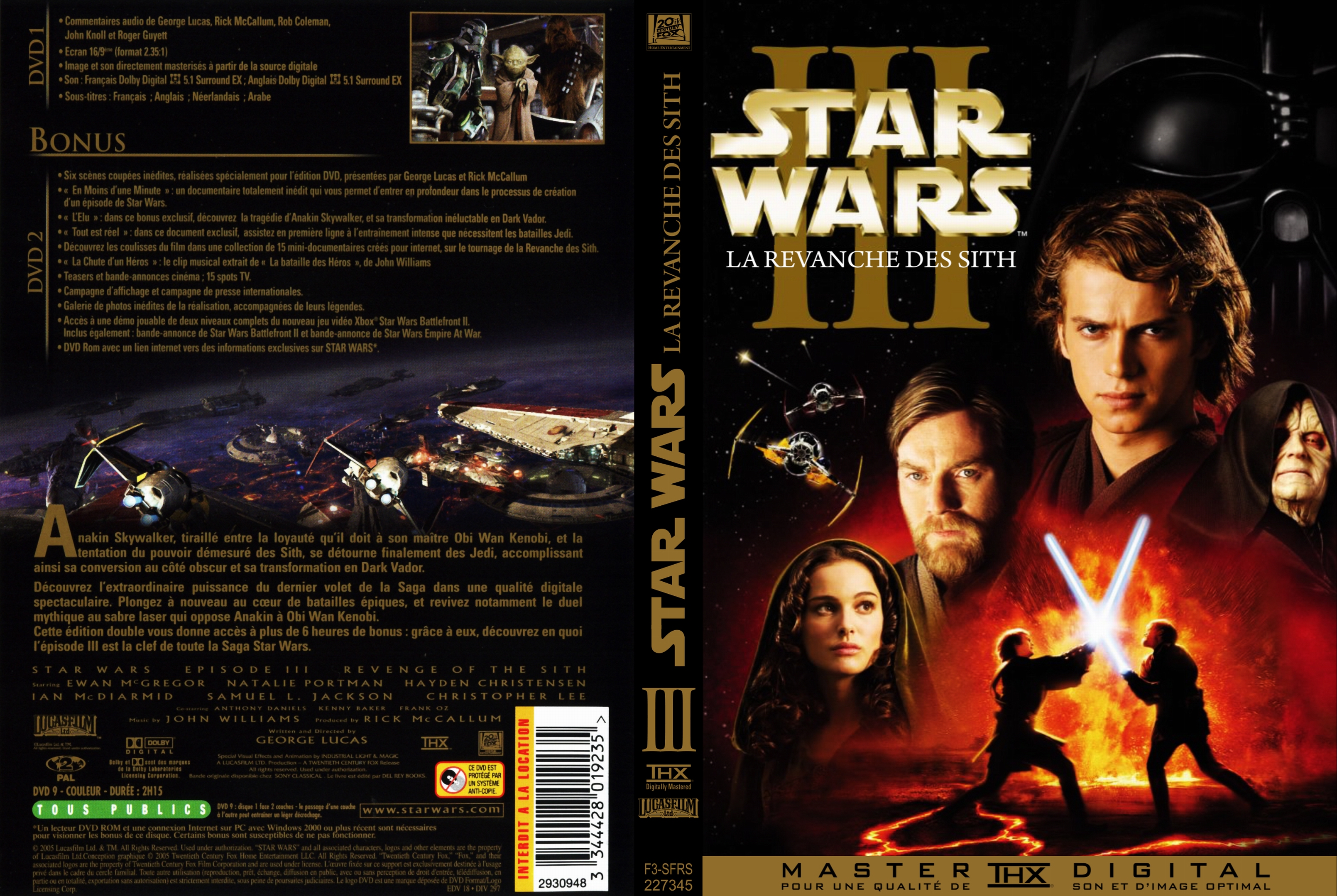 Jaquette DVD Star wars La revanche des Sith