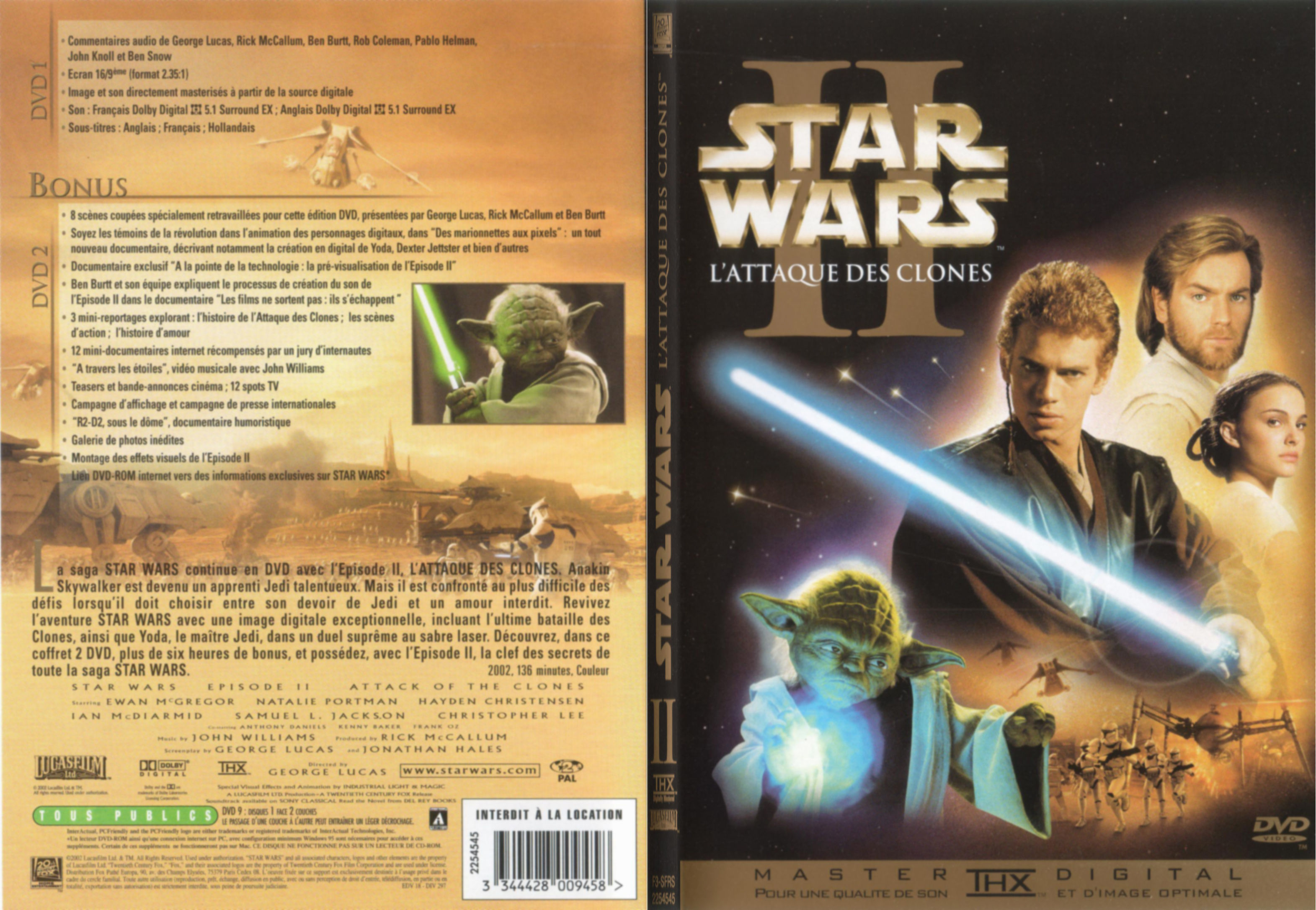 Jaquette DVD Star wars l