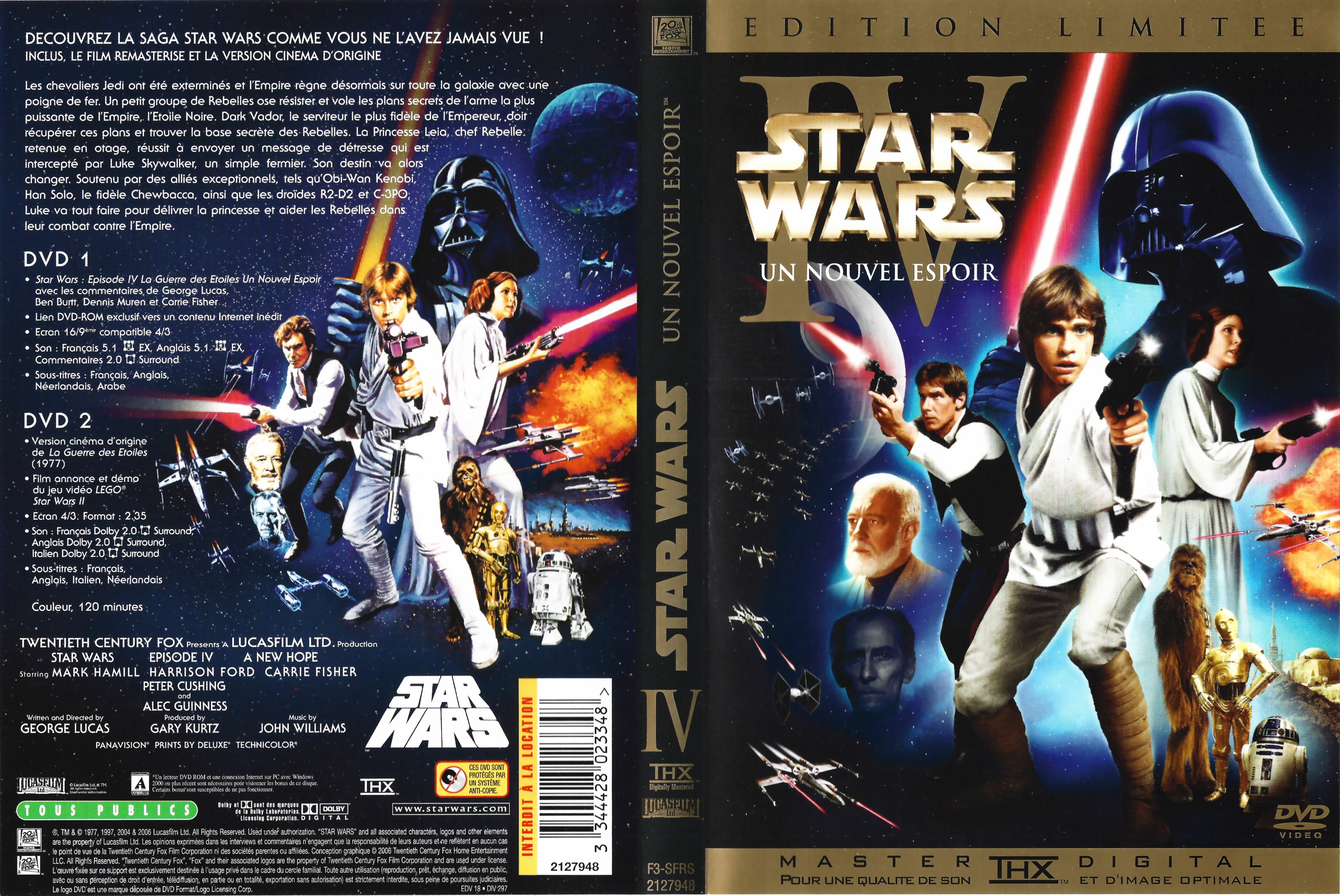 Jaquette DVD Star wars un nouvel espoir
