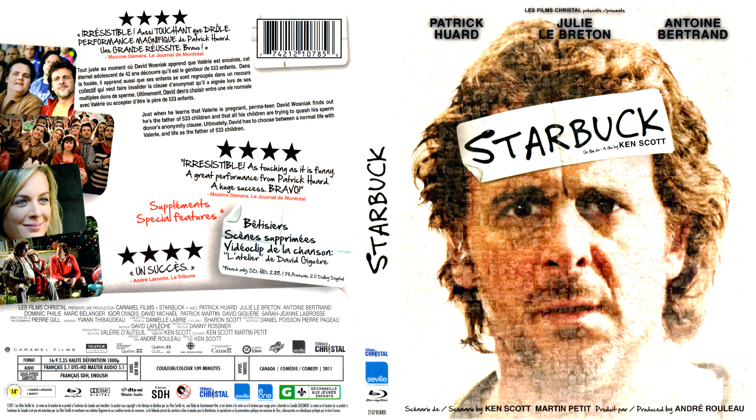 Jaquette DVD Starbuck (Canadienne) (BLU-RAY)