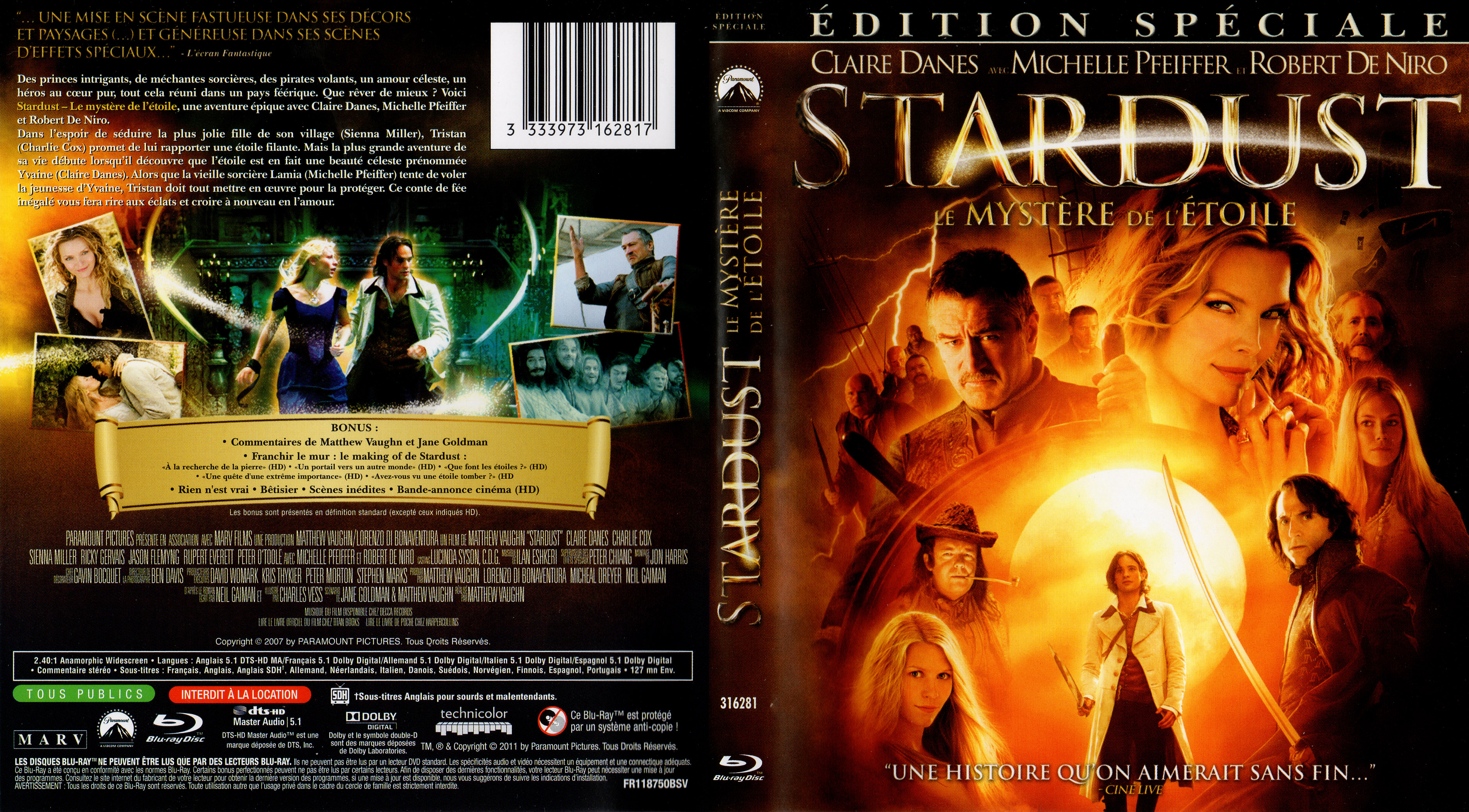 Jaquette DVD Stardust le mystre de l