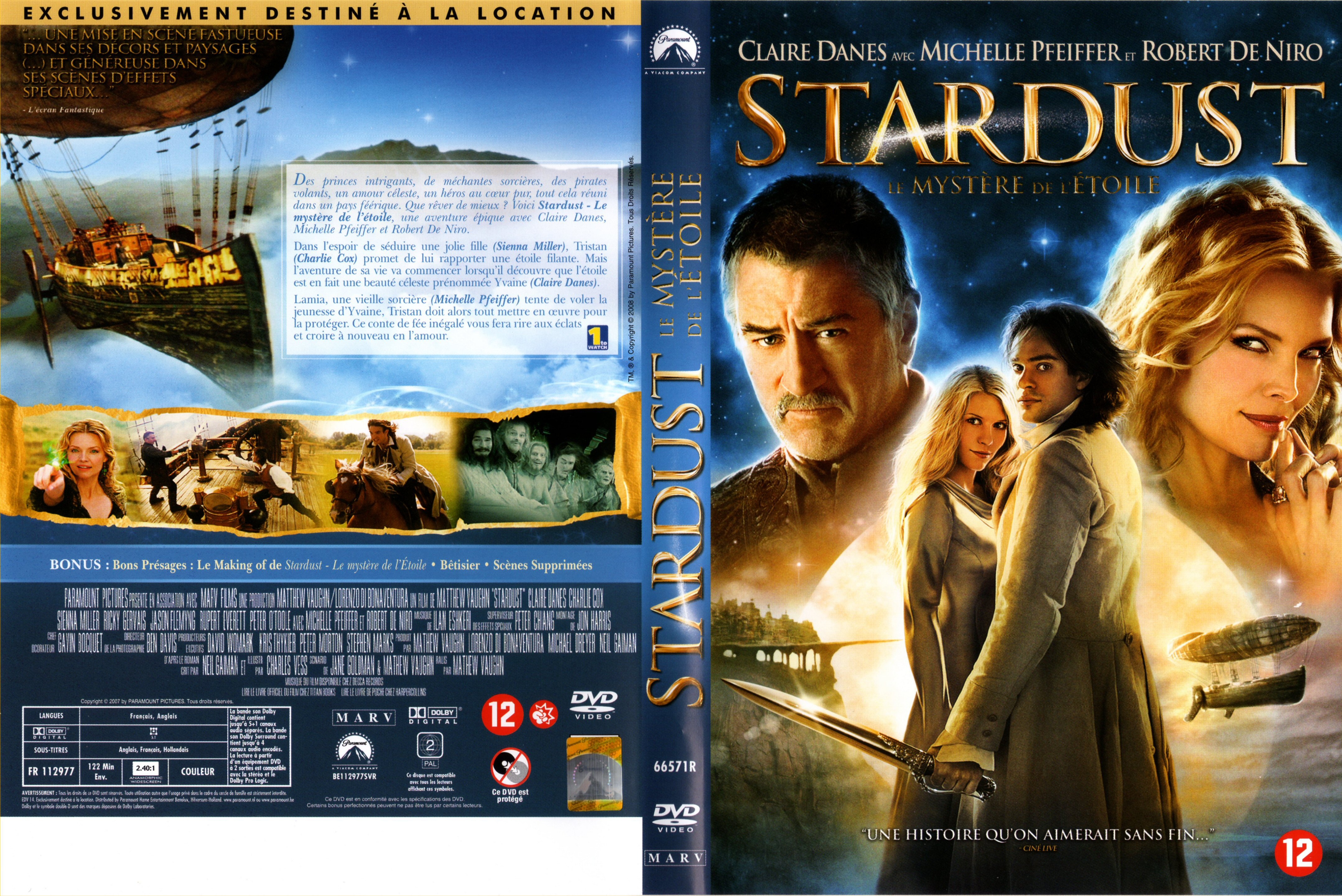 Jaquette DVD Stardust v2