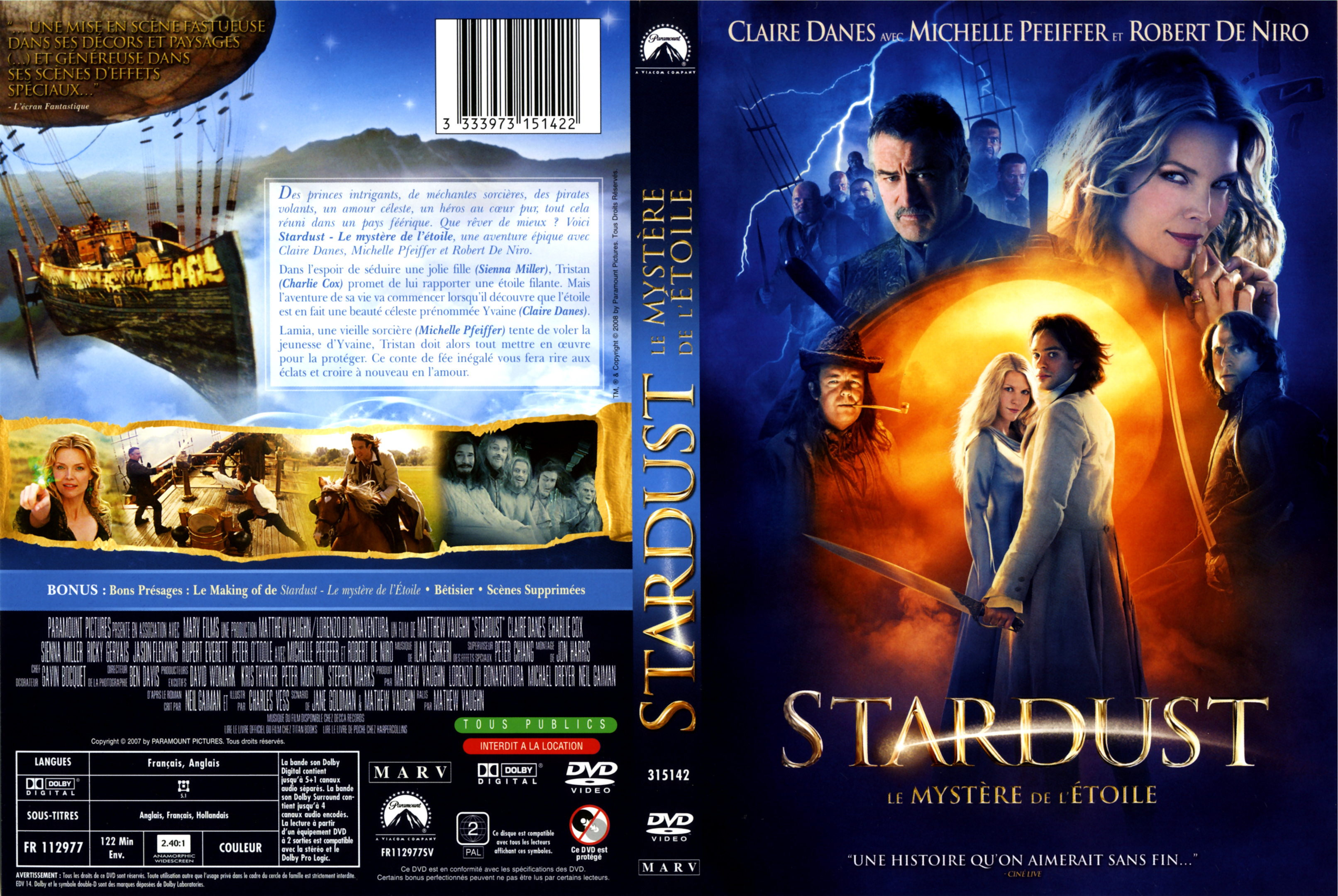 Jaquette DVD Stardust v3