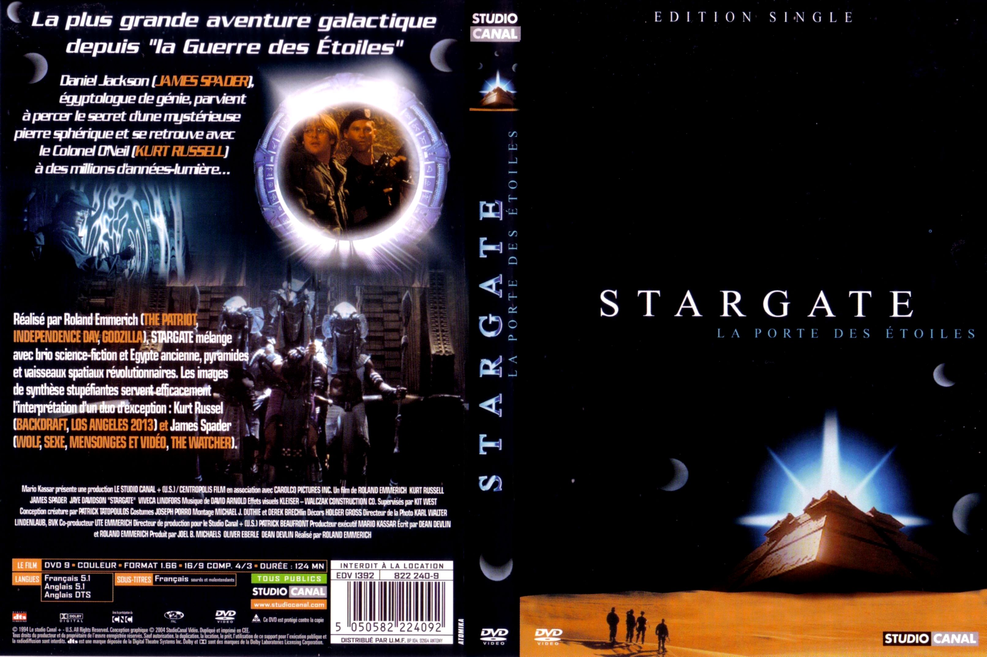 Jaquette DVD Stargate