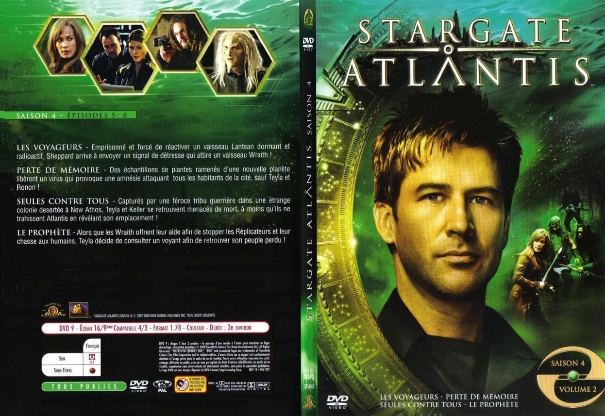 Jaquette DVD Stargate Atlantis Saison 4 vol 2 - SLIM