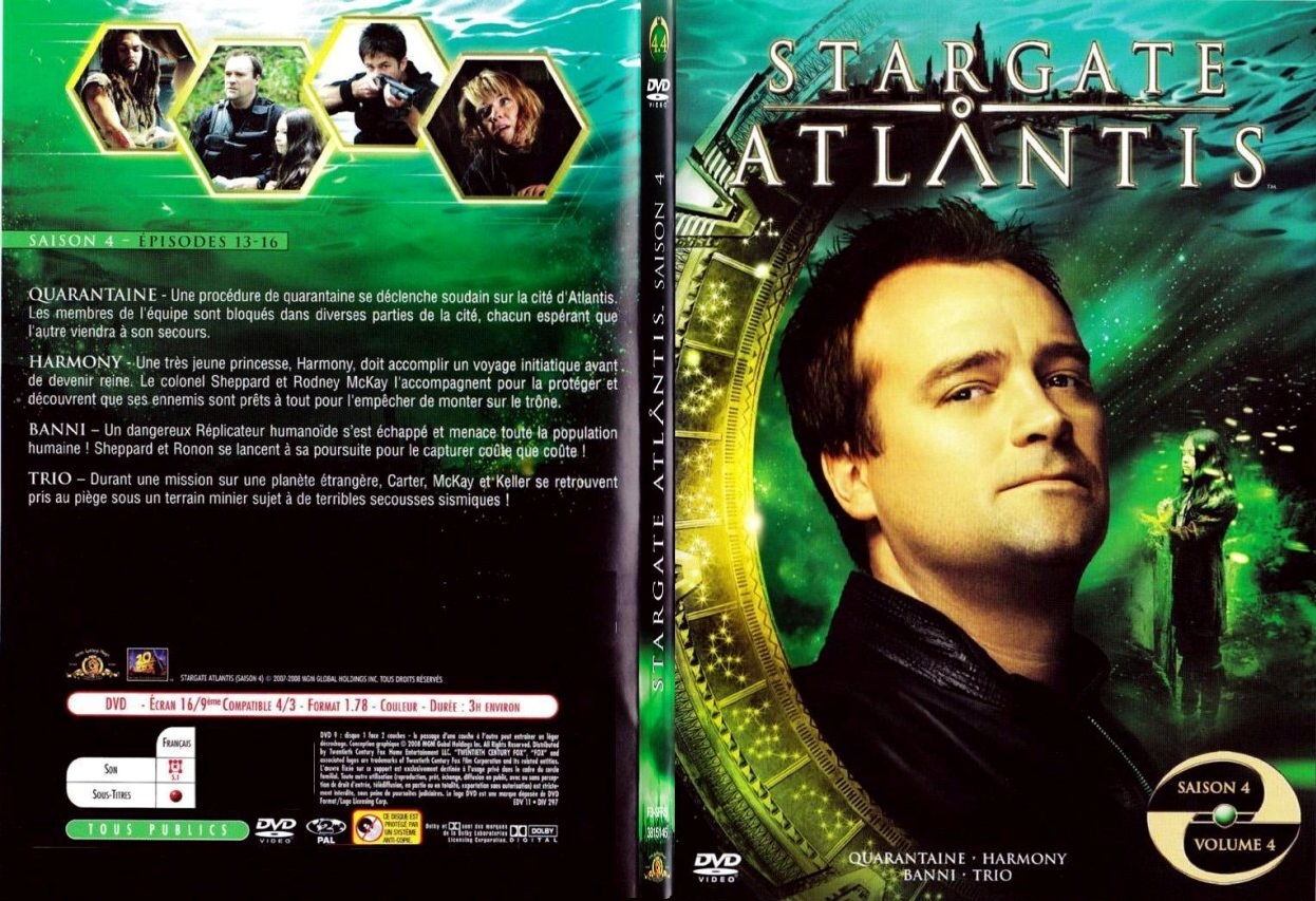 Jaquette DVD Stargate Atlantis Saison 4 vol 4 - SLIM