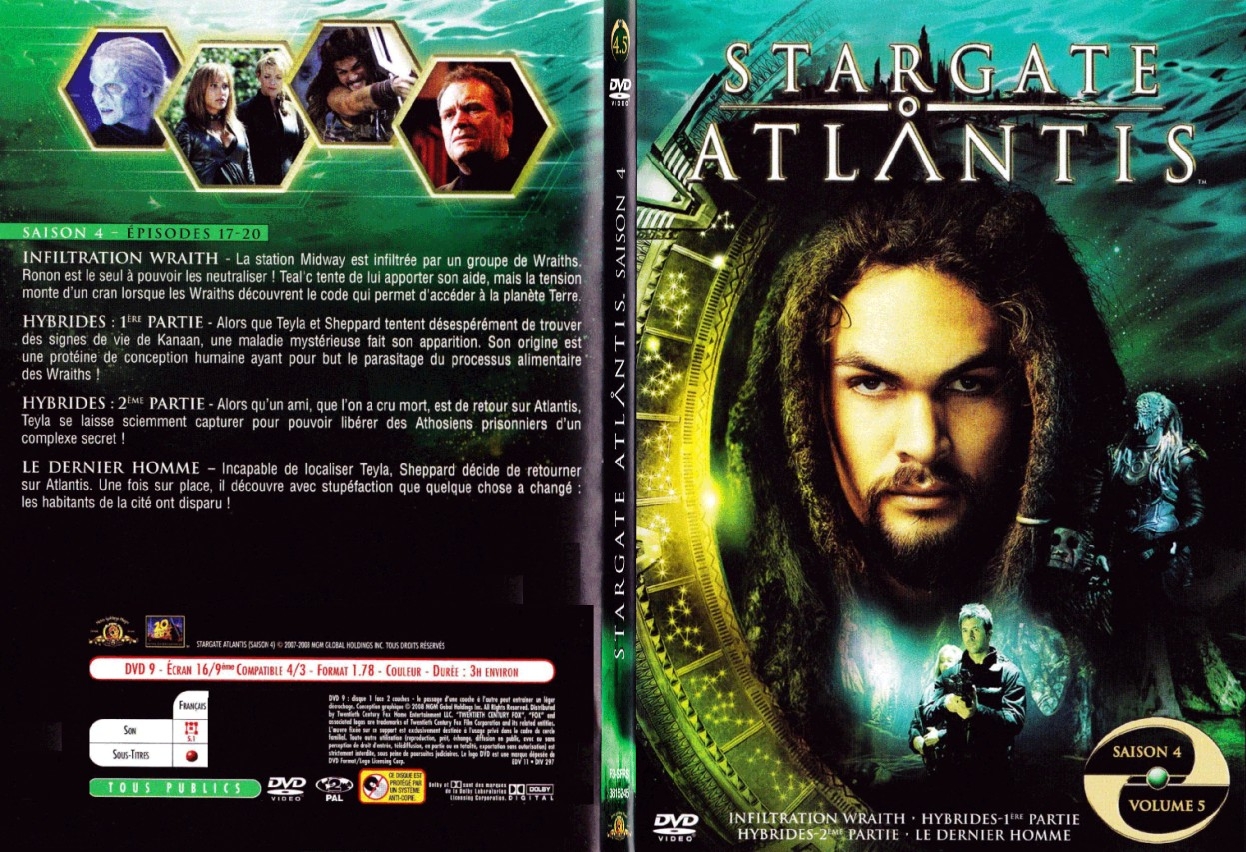 Jaquette DVD Stargate Atlantis Saison 4 vol 5 - SLIM