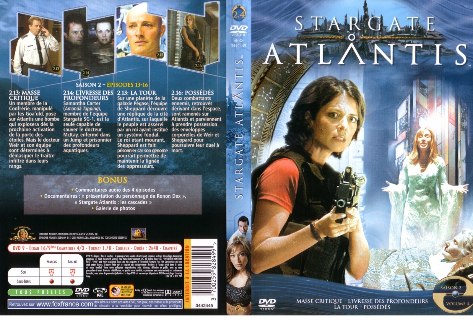 Jaquette DVD Stargate Atlantis saison 2 vol 4