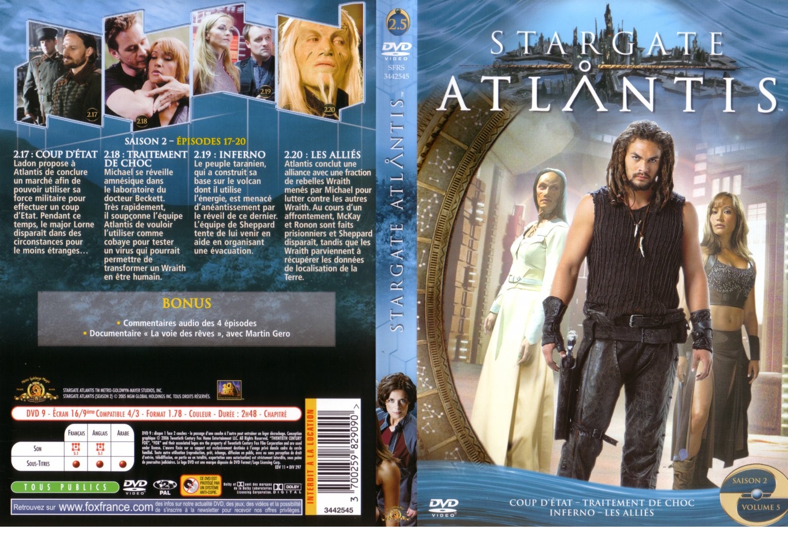 Jaquette DVD Stargate Atlantis saison 2 vol 5