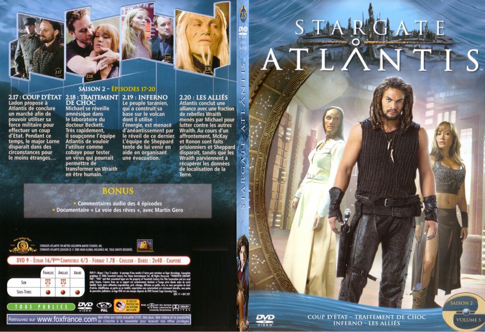 Jaquette DVD Stargate Atlantis saison 2 vol 5 - SLIM
