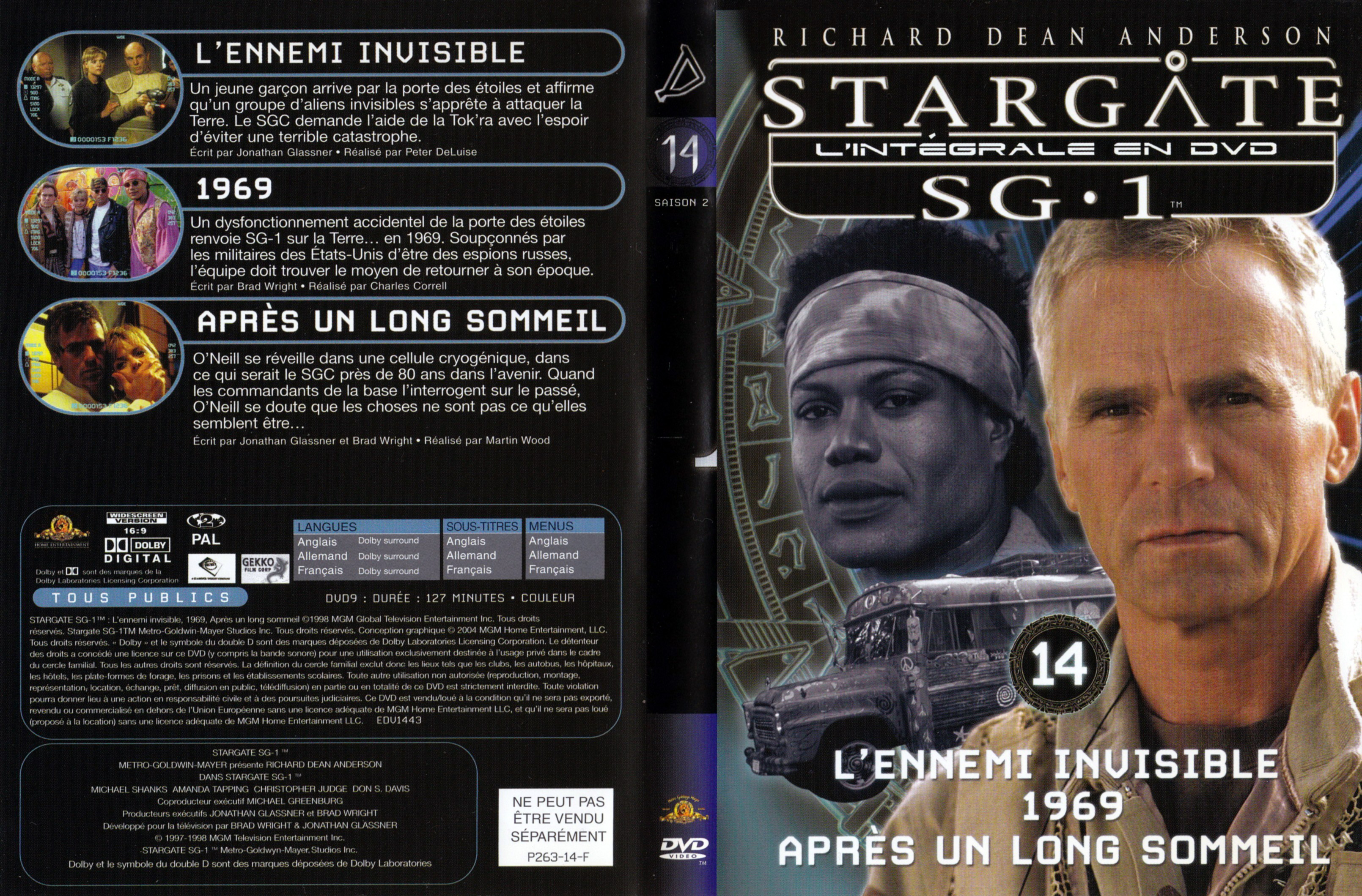 Jaquette DVD Stargate SG1 Intgrale Saison 2 vol 14
