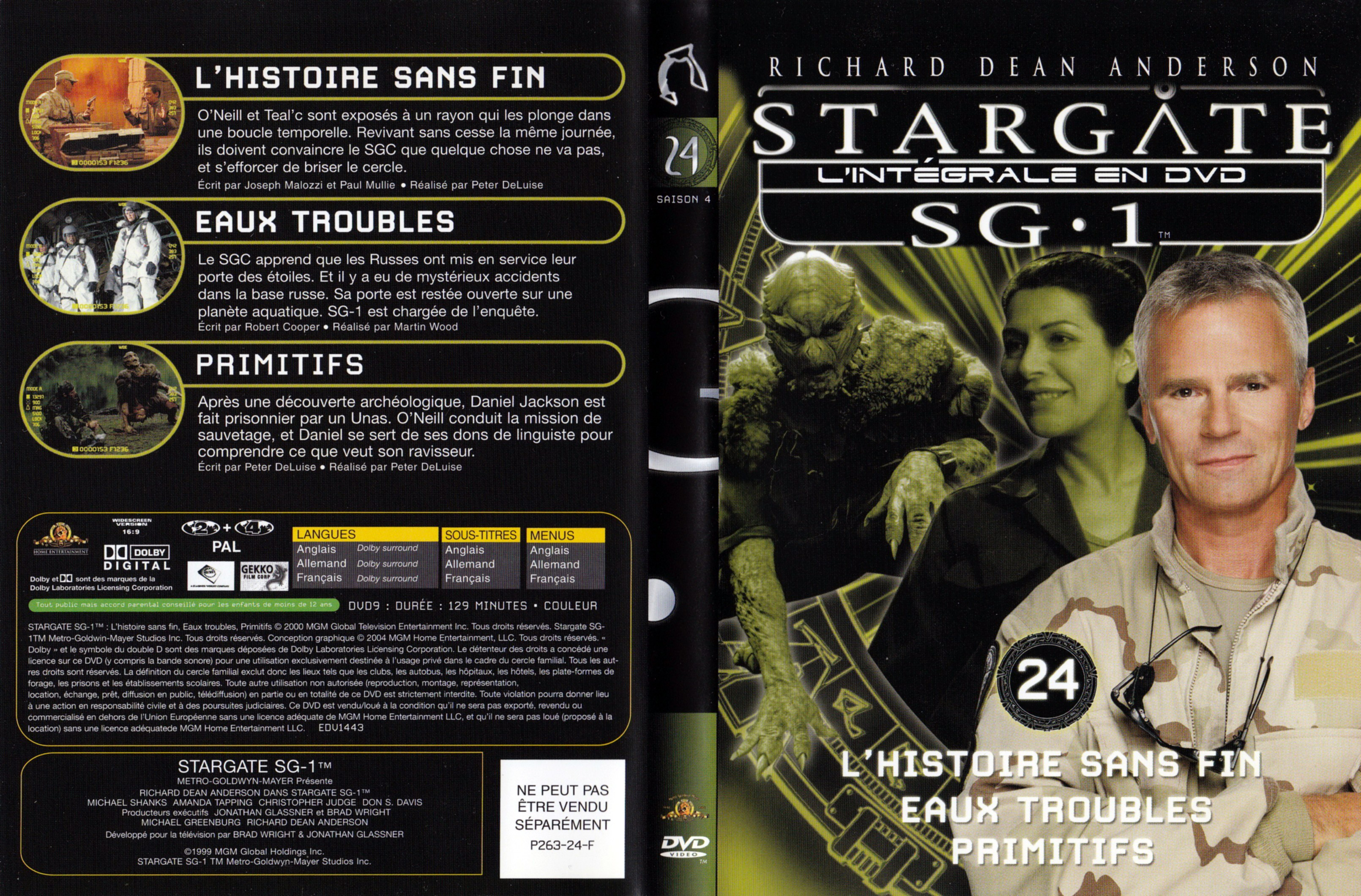 Jaquette DVD Stargate SG1 Intgrale Saison 4 vol 24