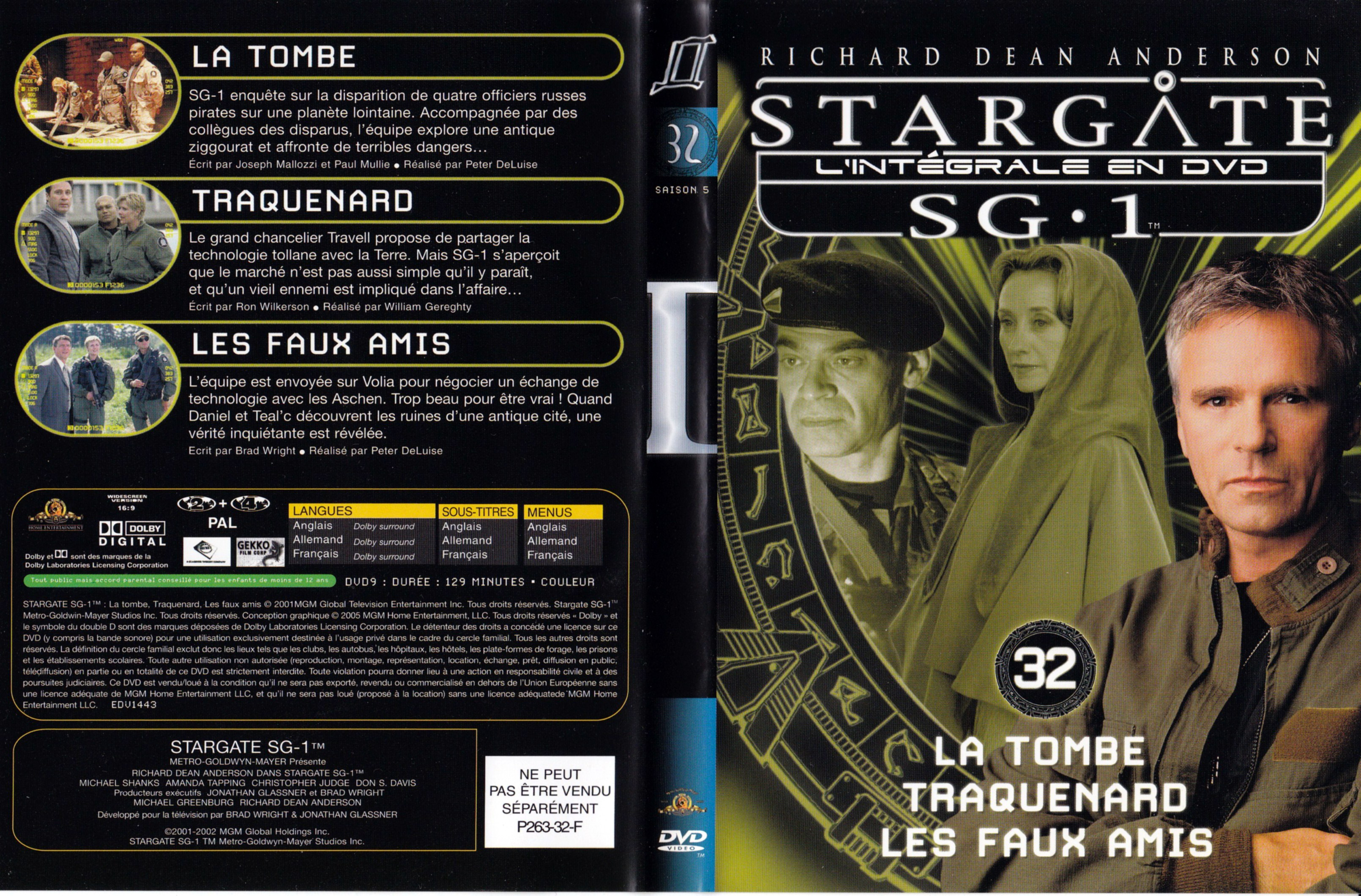 Jaquette DVD Stargate SG1 Intgrale Saison 5 vol 32