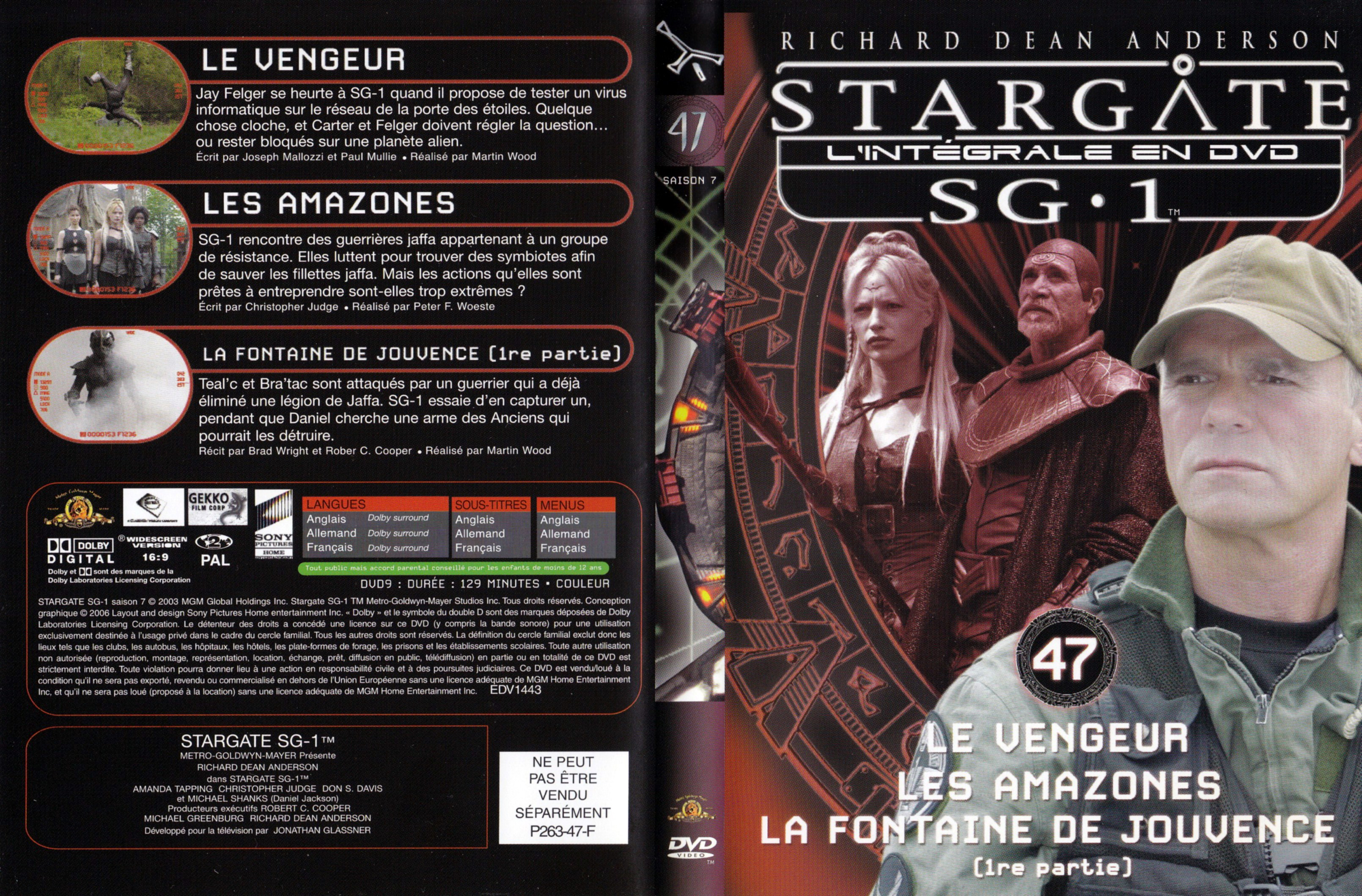 Jaquette DVD Stargate SG1 Intgrale Saison 7 vol 47