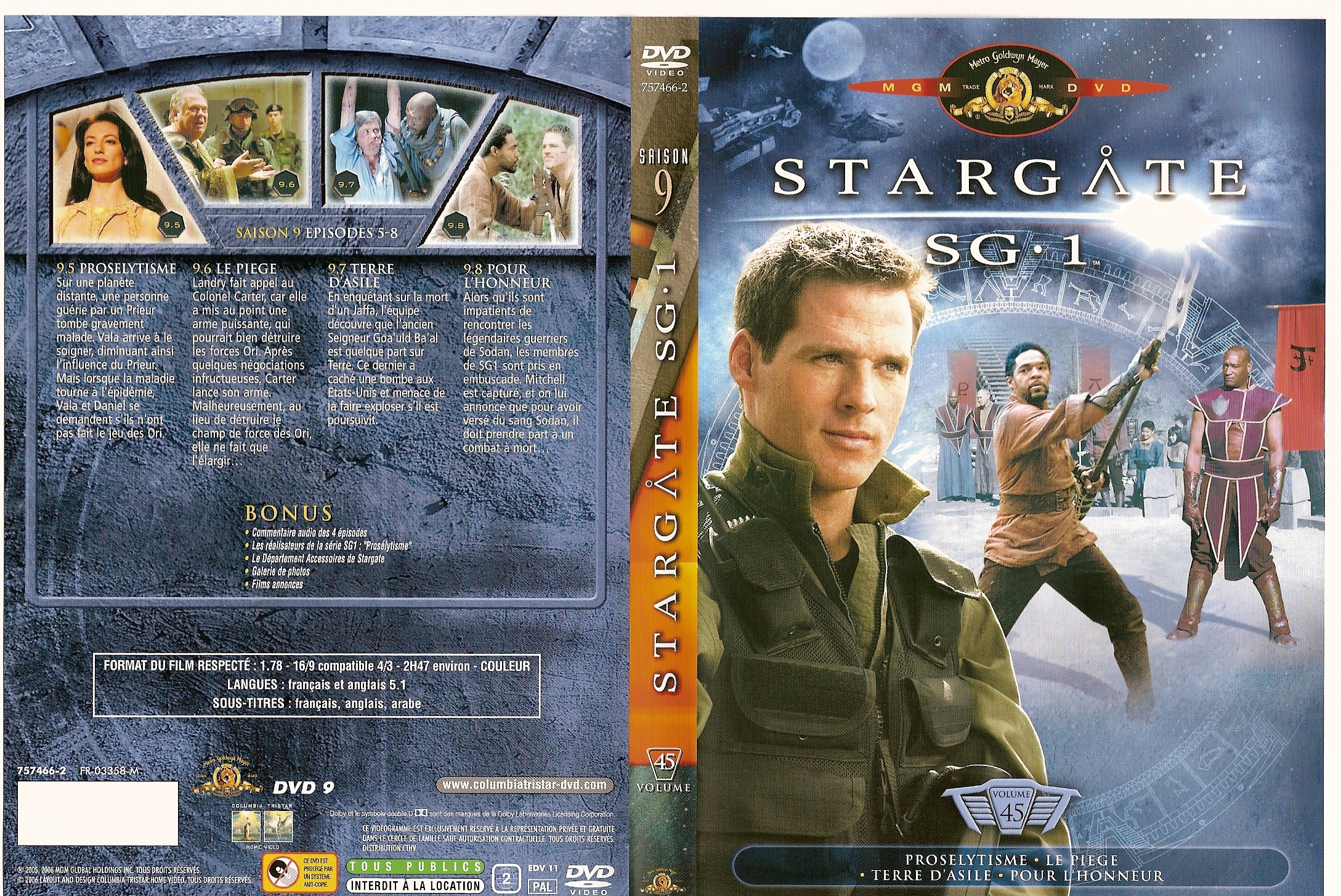 Jaquette DVD Stargate SG1 vol 45