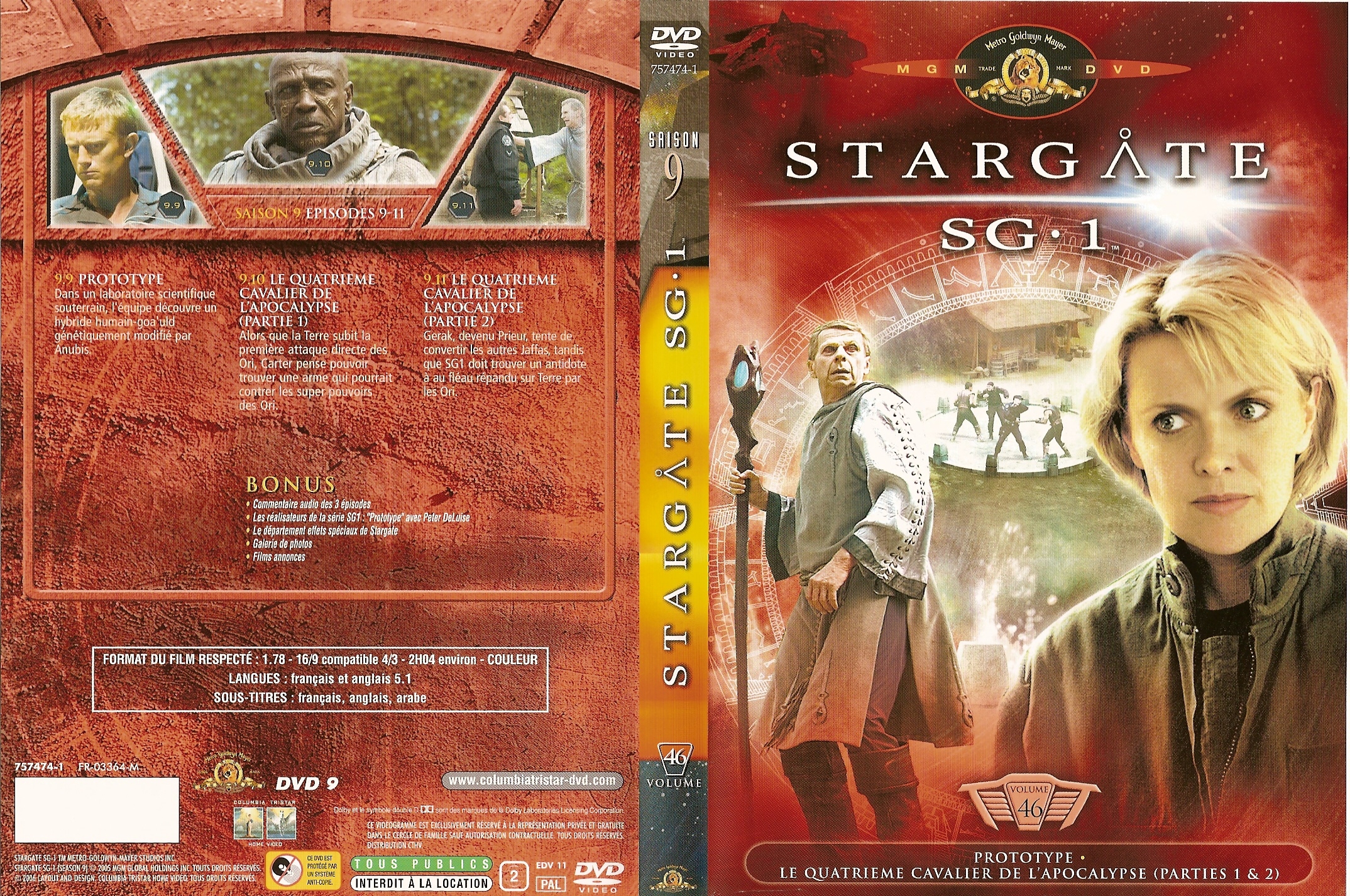 Jaquette DVD Stargate SG1 vol 46