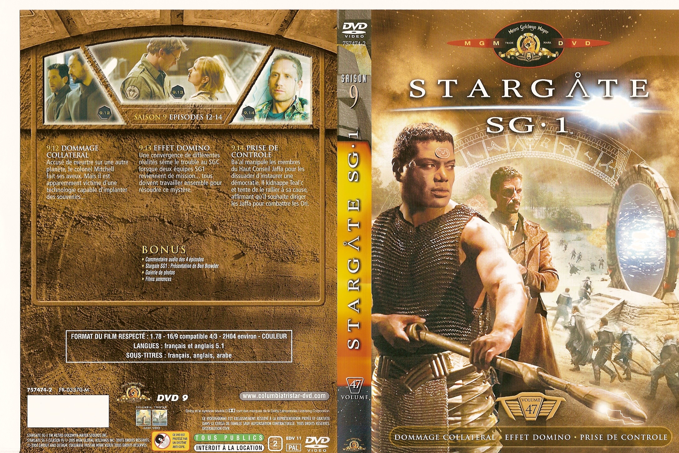 Jaquette DVD Stargate SG1 vol 47