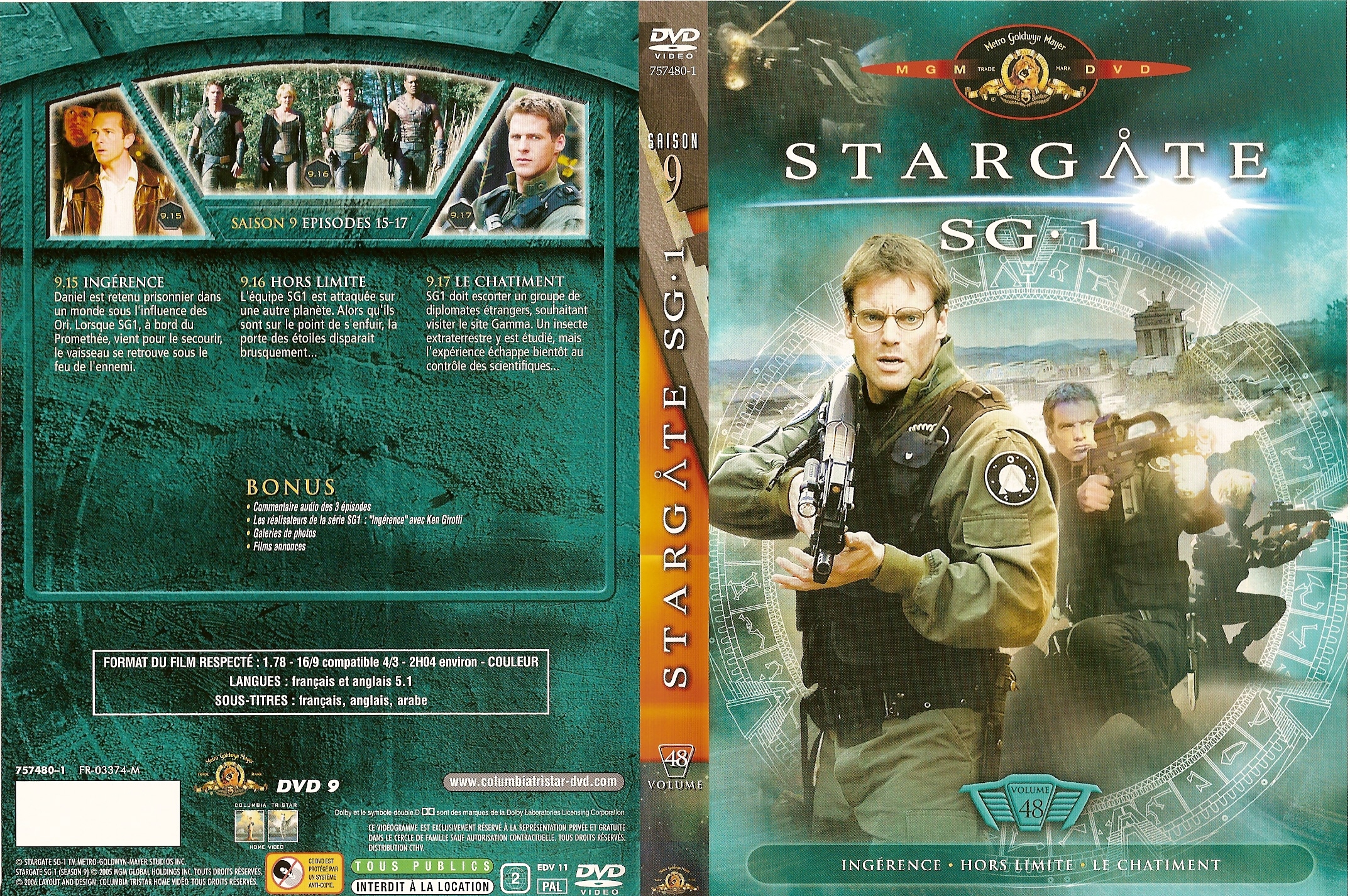 Jaquette DVD Stargate SG1 vol 48