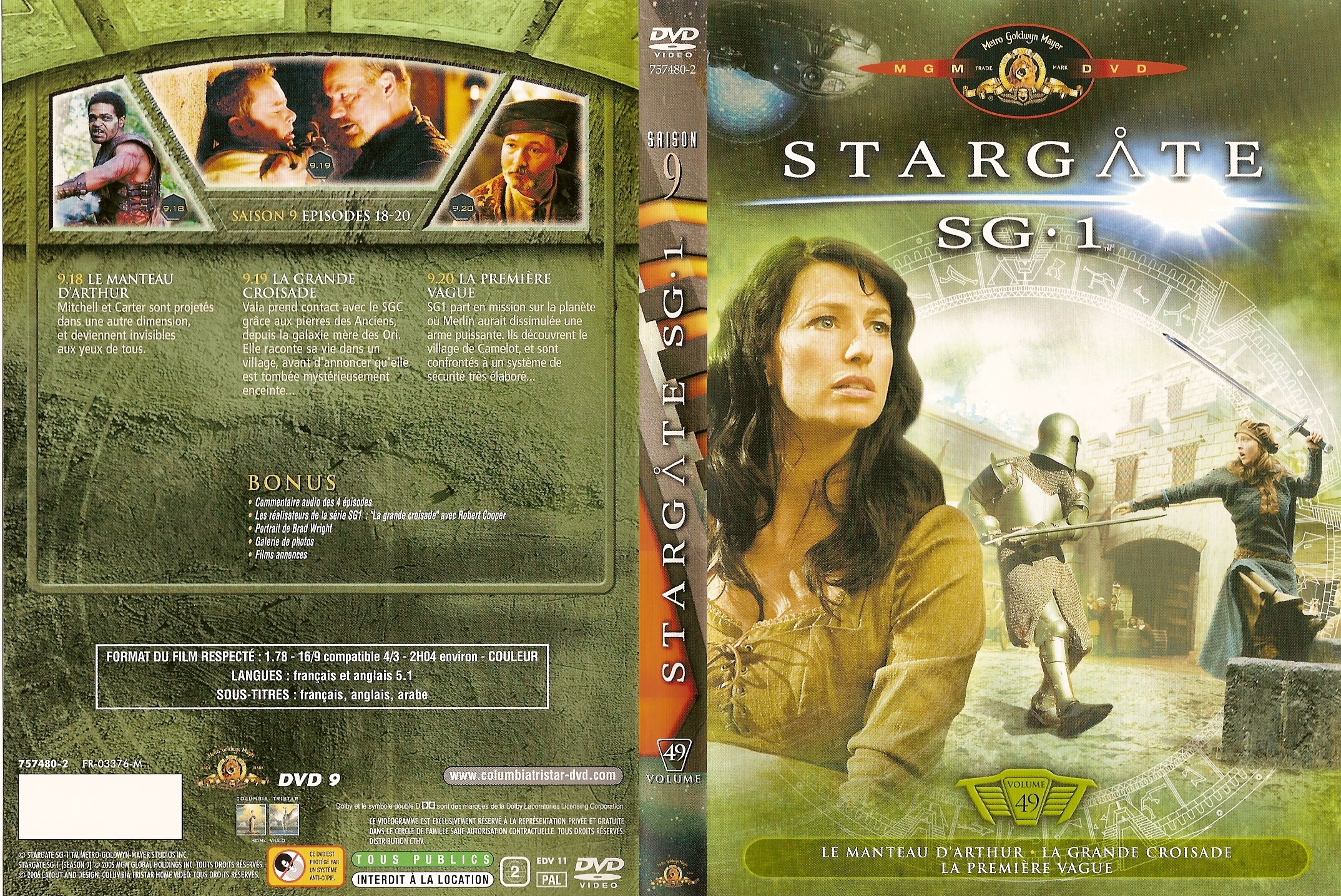 Jaquette DVD Stargate SG1 vol 49