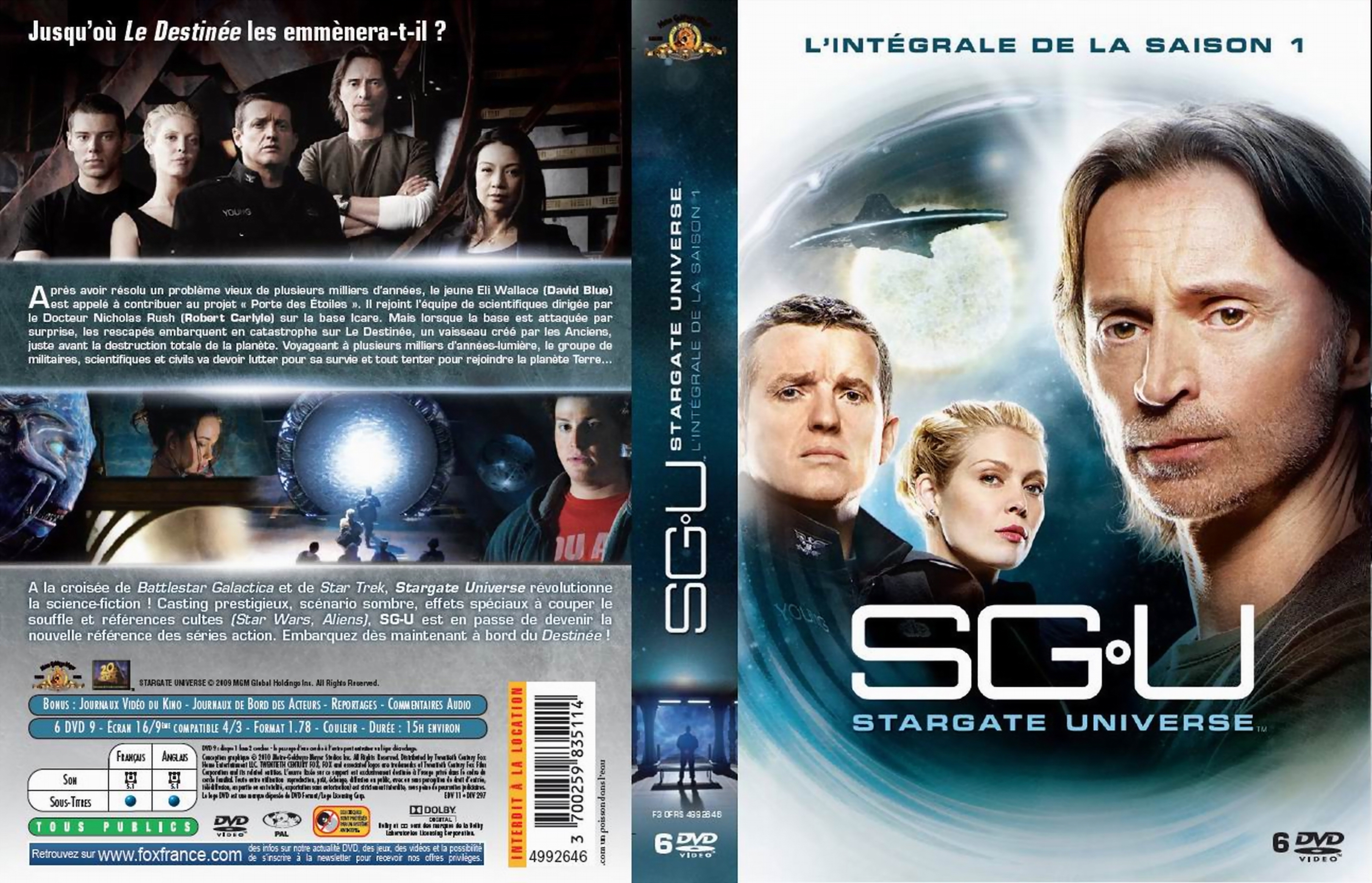 Jaquette DVD Stargate Universe Saison 1 COFFRET