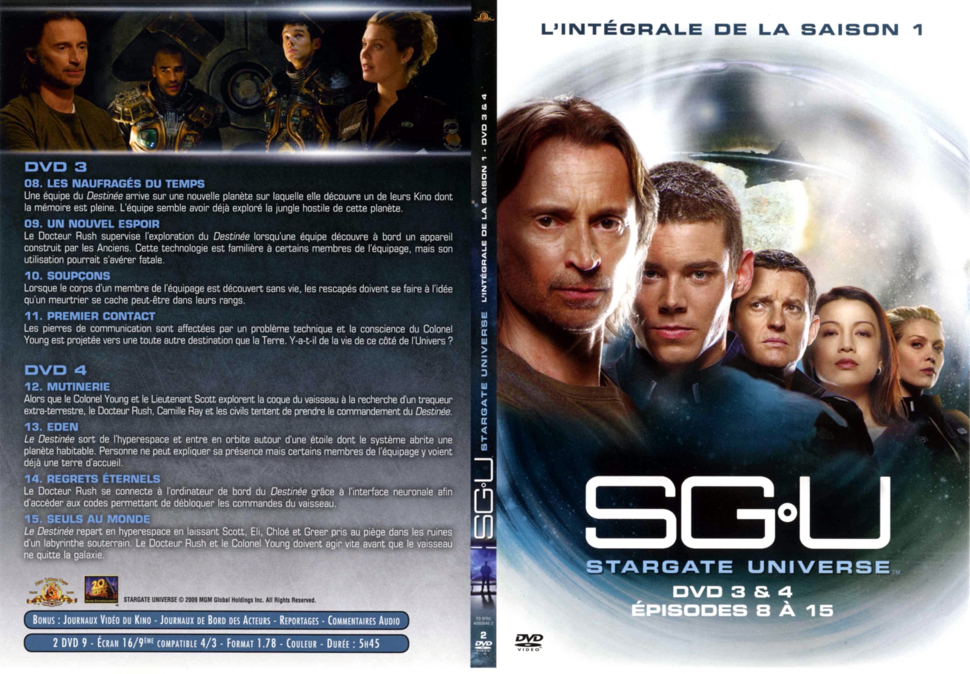 Jaquette DVD Stargate Universe Saison 1 DVD 2