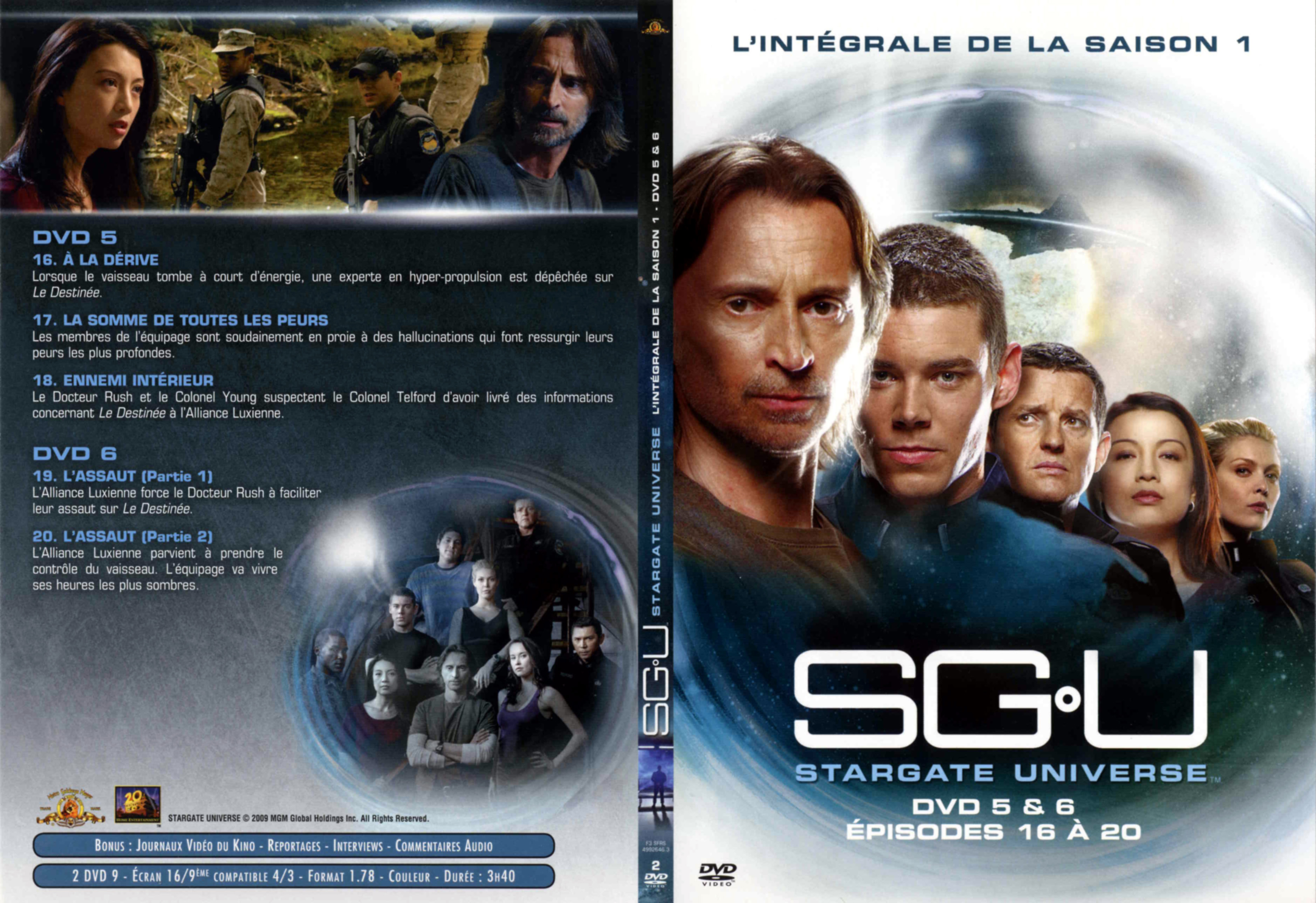 Jaquette DVD Stargate Universe Saison 1 DVD 3