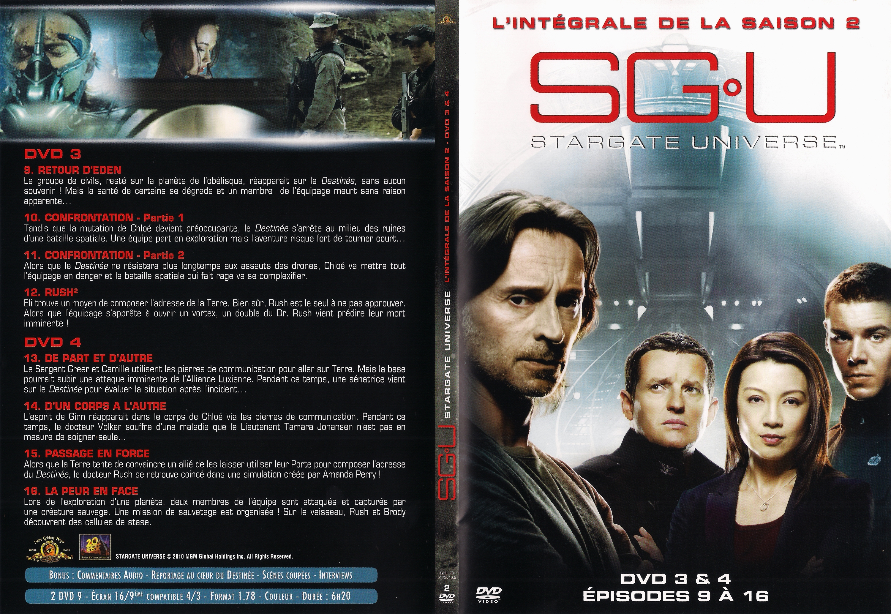 Jaquette DVD Stargate Universe saison 2 DVD 2