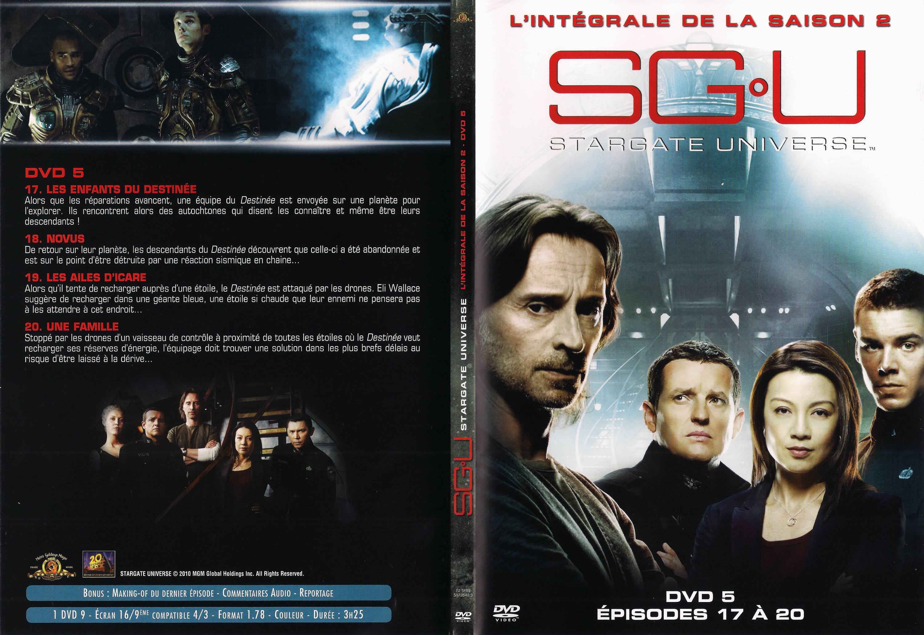 Jaquette DVD Stargate Universe saison 2 DVD 3