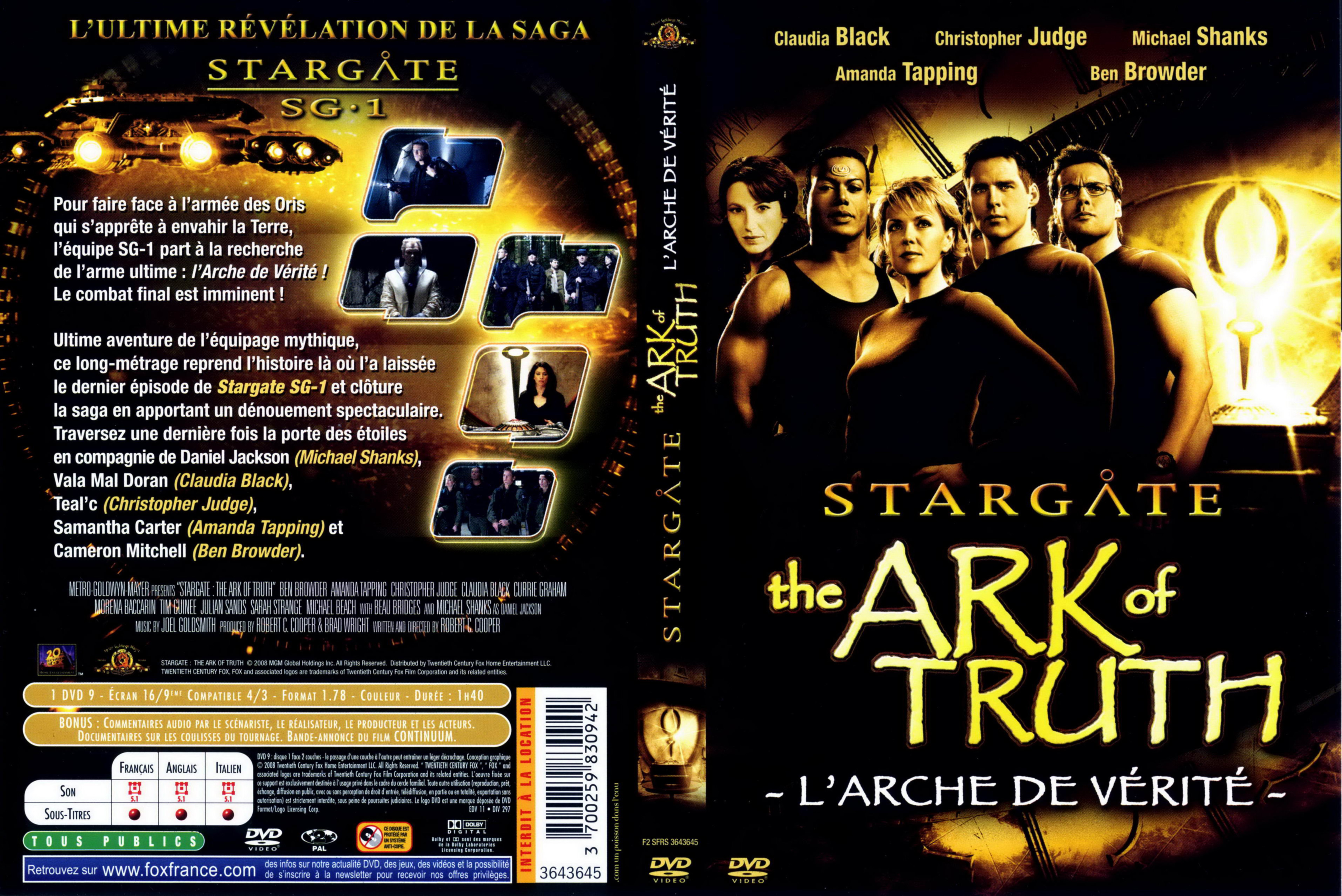 Jaquette DVD Stargate - L