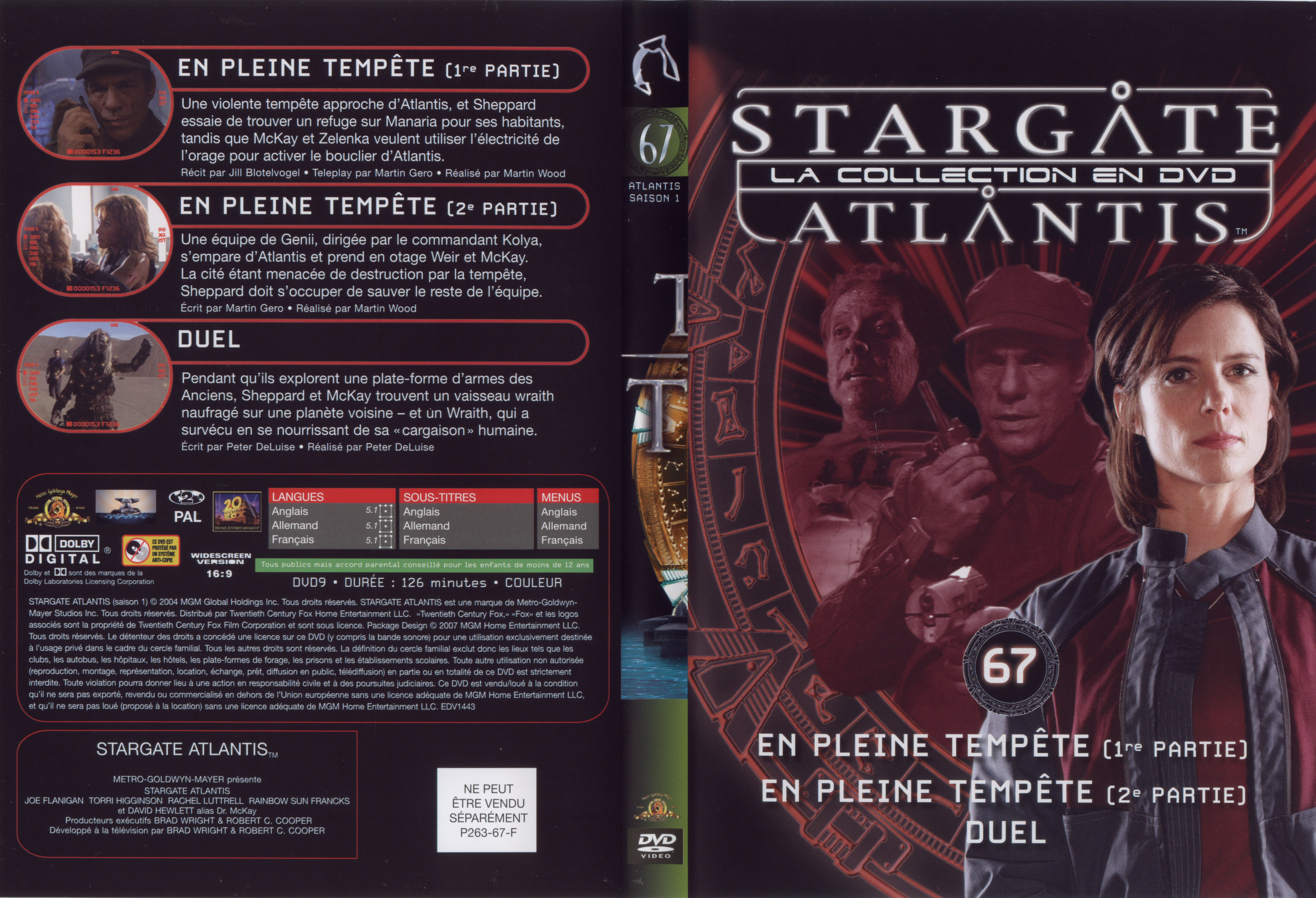 Jaquette DVD Stargate atlantis saison 1 vol 67