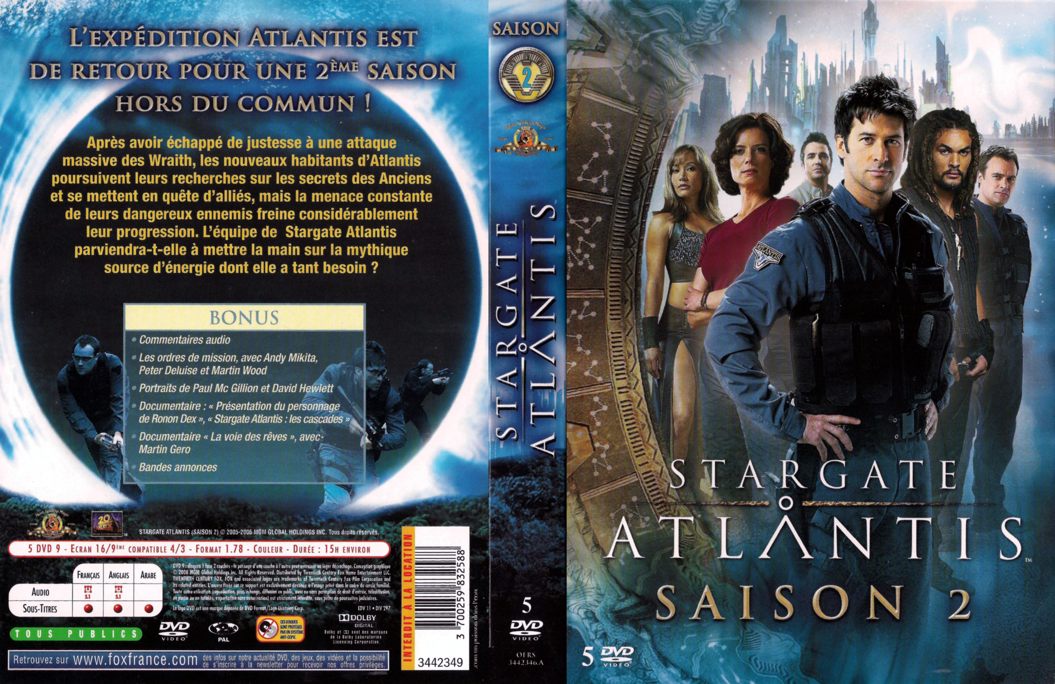 Jaquette DVD Stargate atlantis saison 2 COFFRET v2