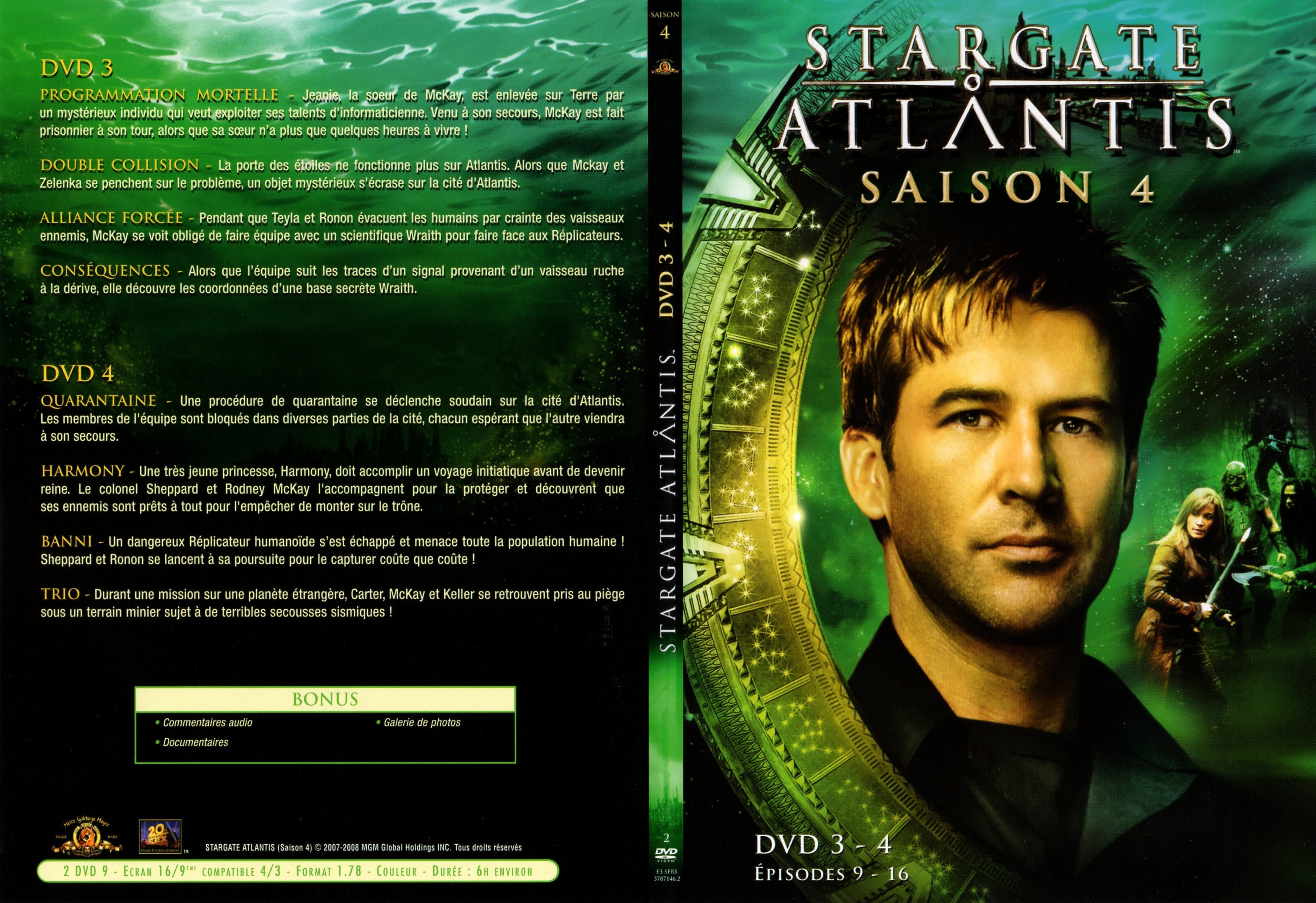 Jaquette DVD Stargate atlantis saison 4 DVD 2