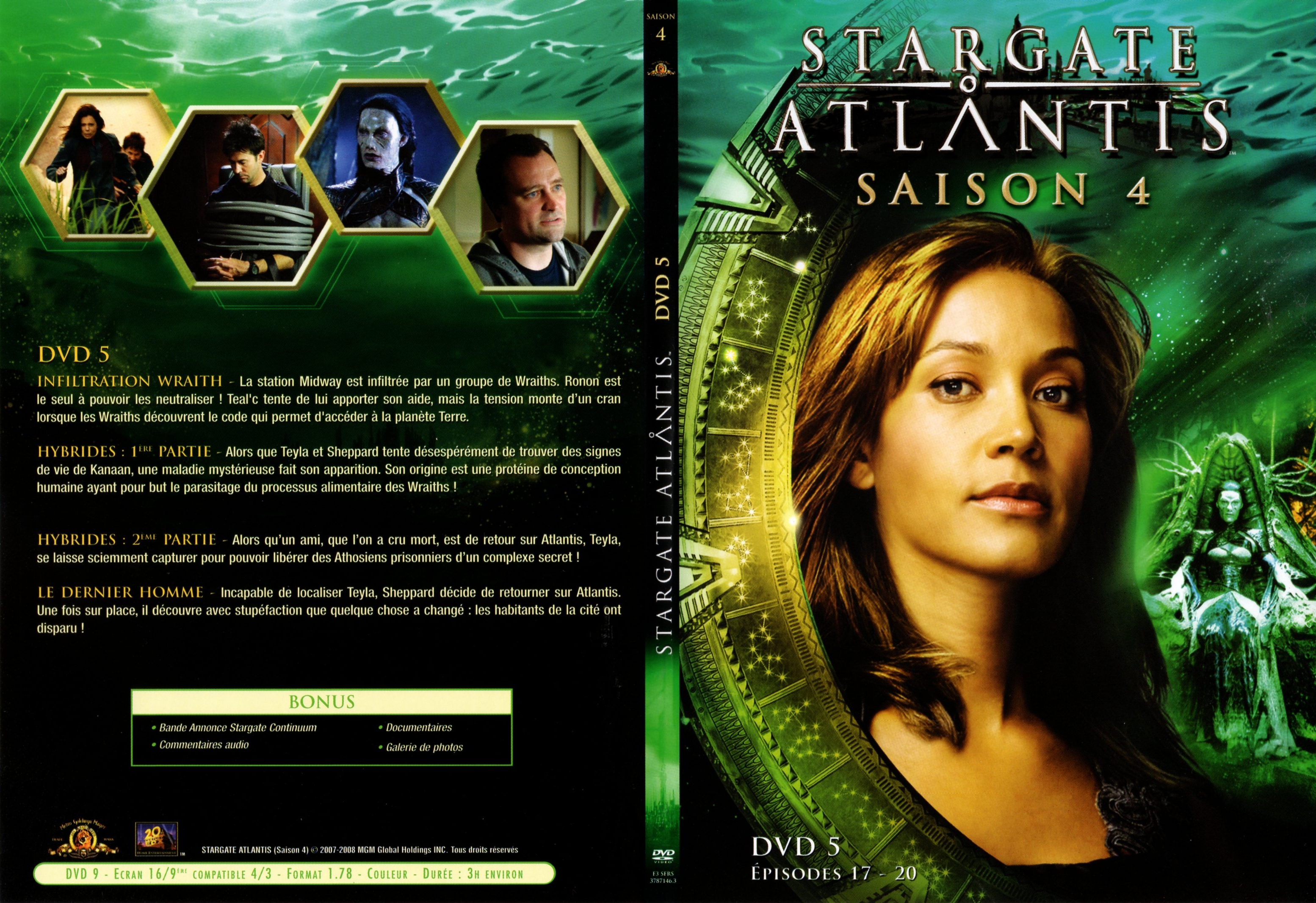 Jaquette DVD Stargate atlantis saison 4 DVD 3