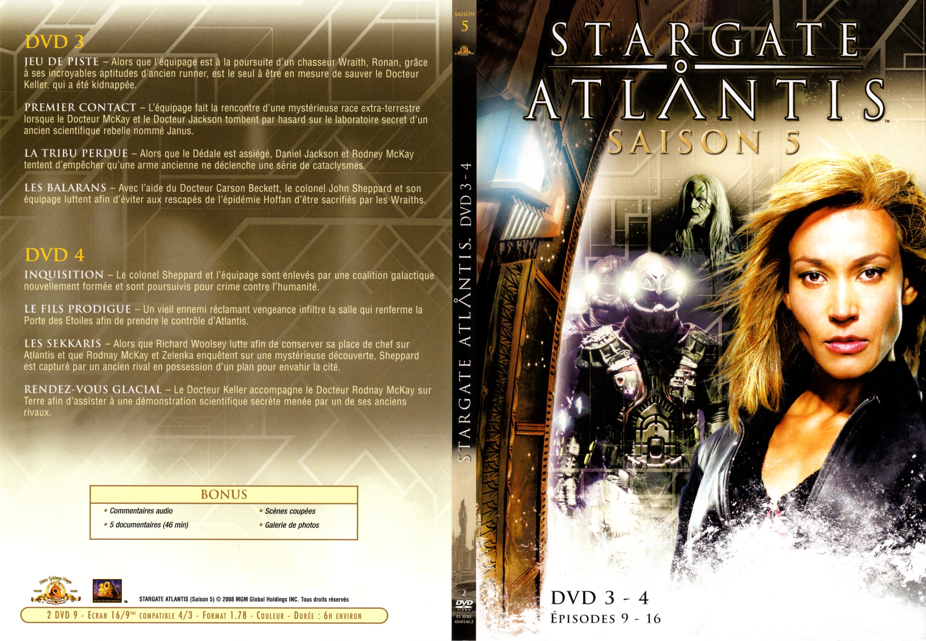 Jaquette DVD Stargate atlantis saison 5 DVD 2