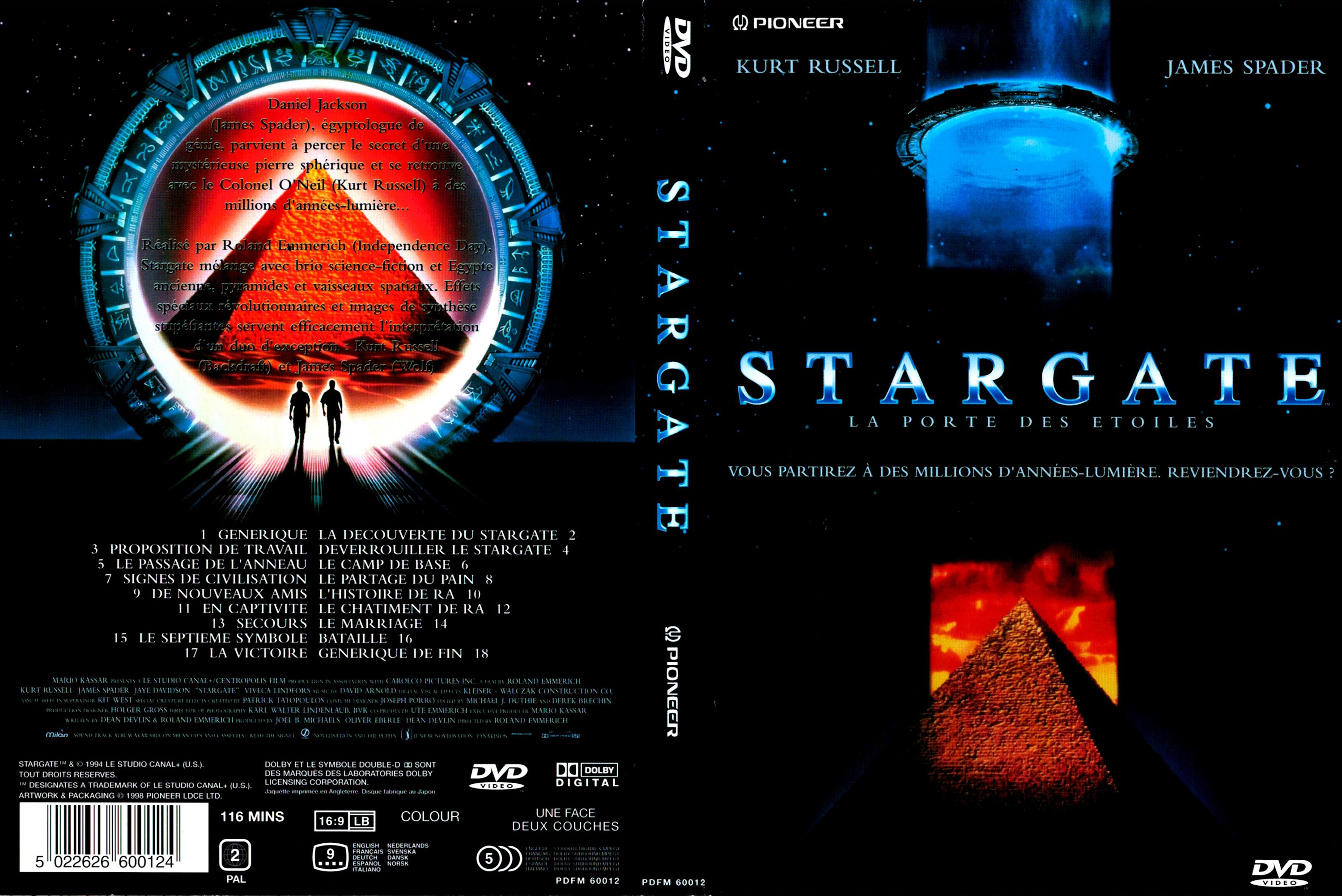Jaquette DVD Stargate la porte des toiles v5