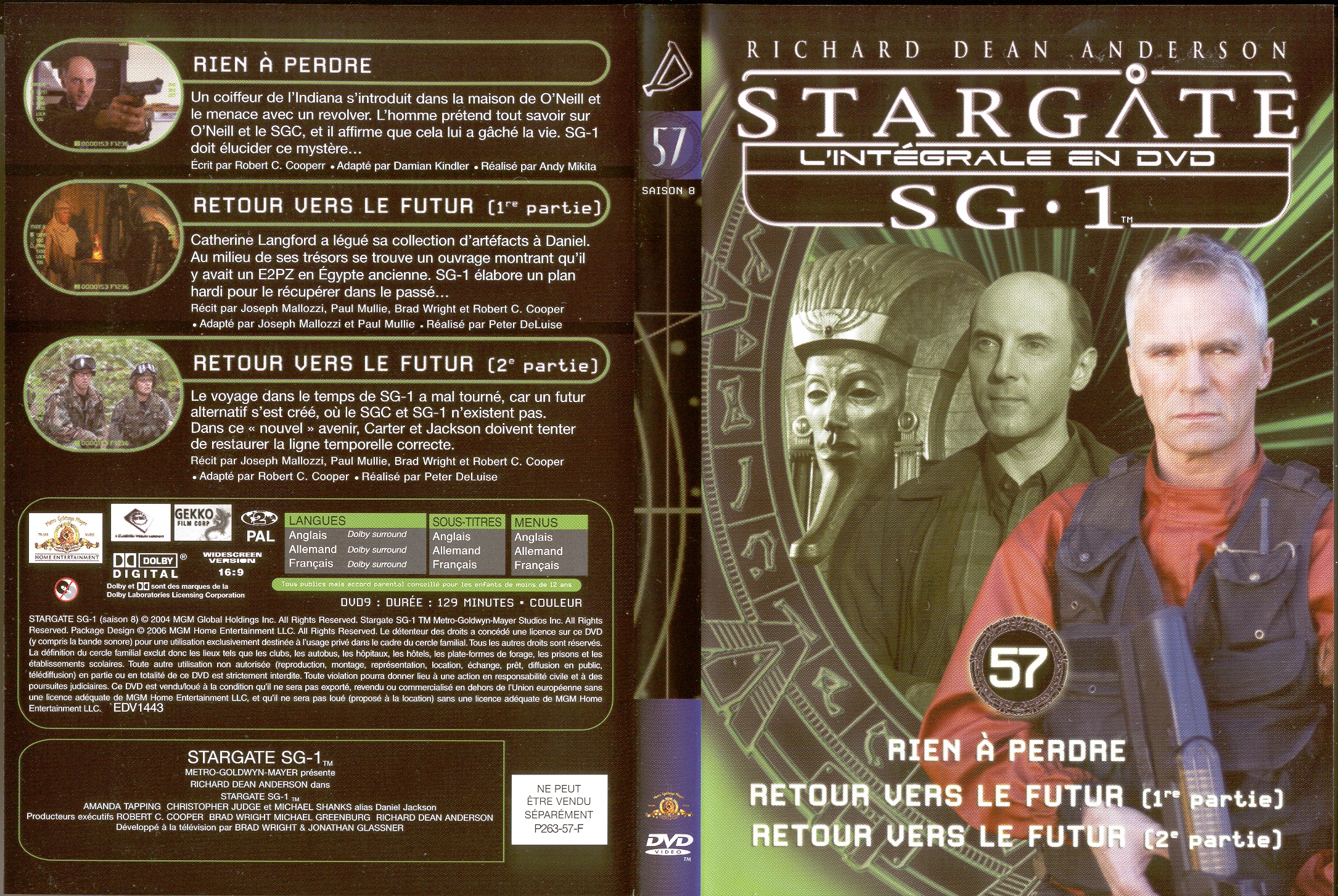 Jaquette DVD Stargate saison 8 vol 57