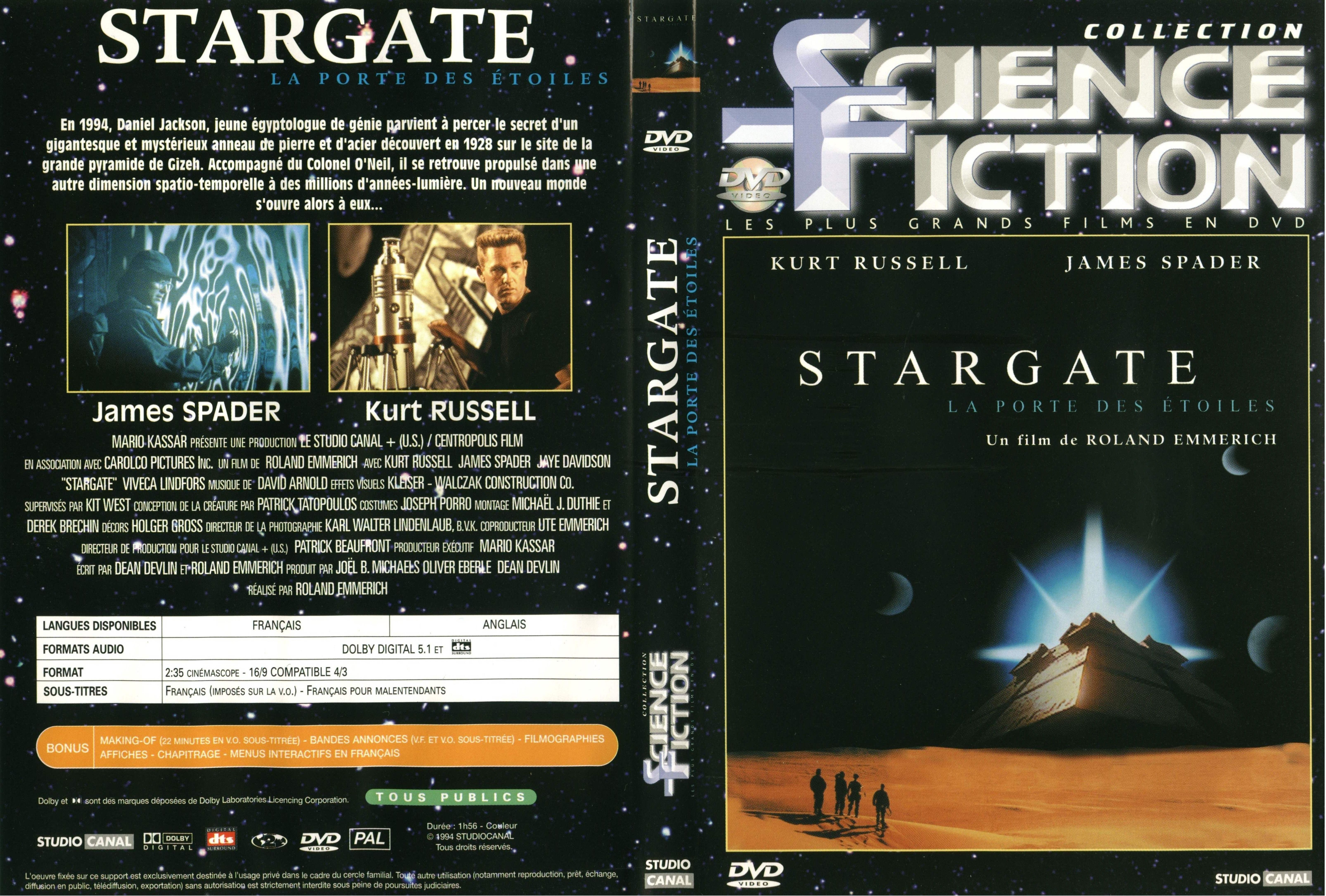 Jaquette DVD Stargate v2