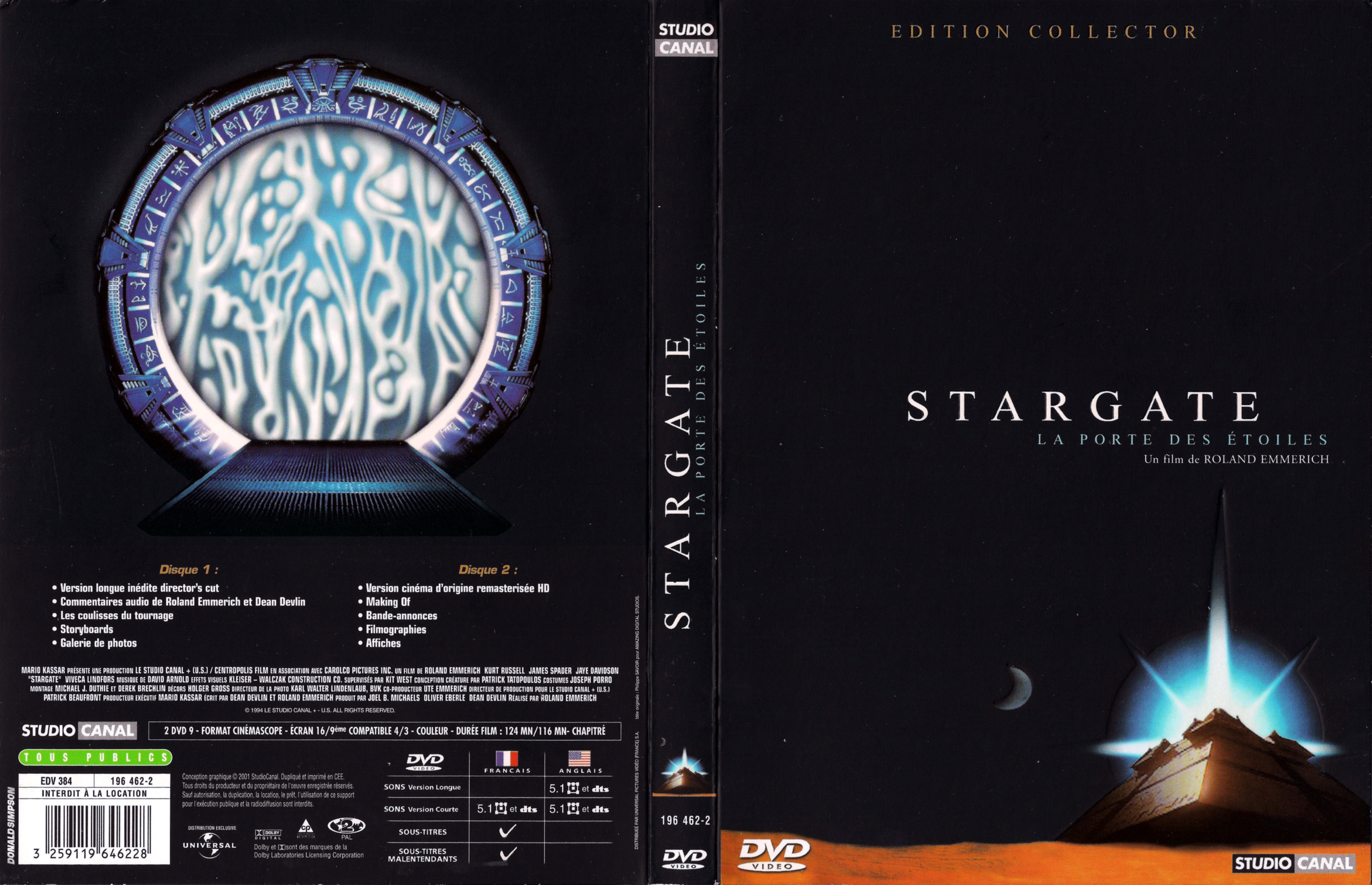 Jaquette DVD Stargate v3