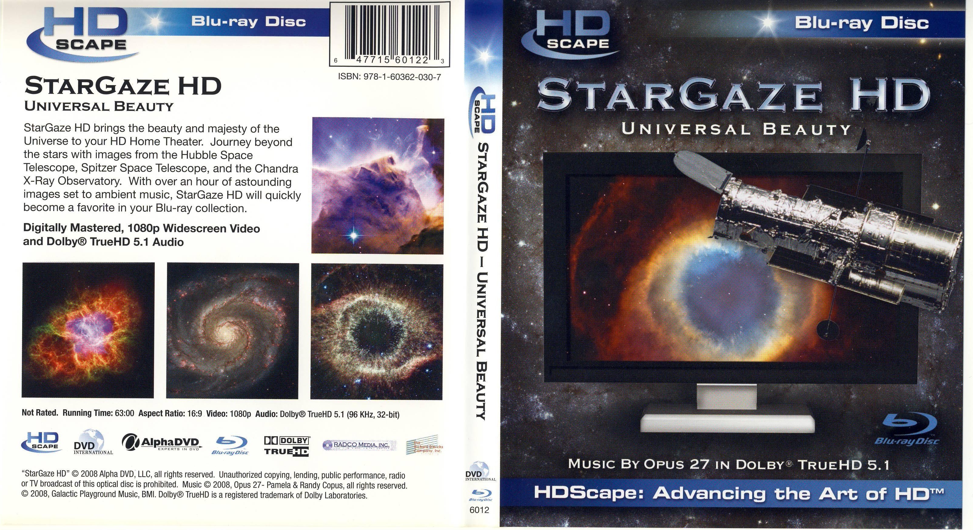 Jaquette DVD Stargaze Hd Universal Beauty Zone 1 (BLU-RAY)