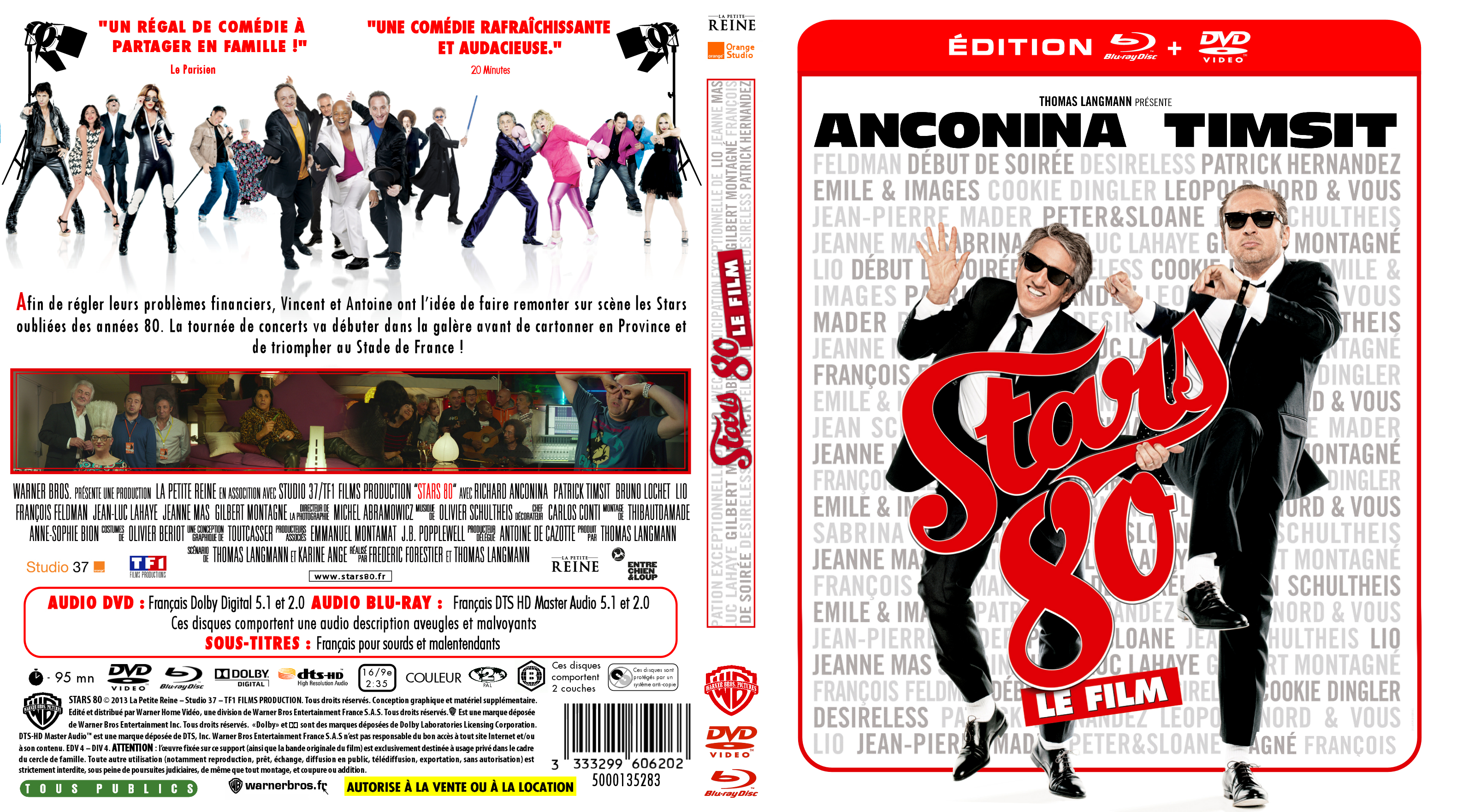 Jaquette DVD Stars 80 custom (BLU-RAY)