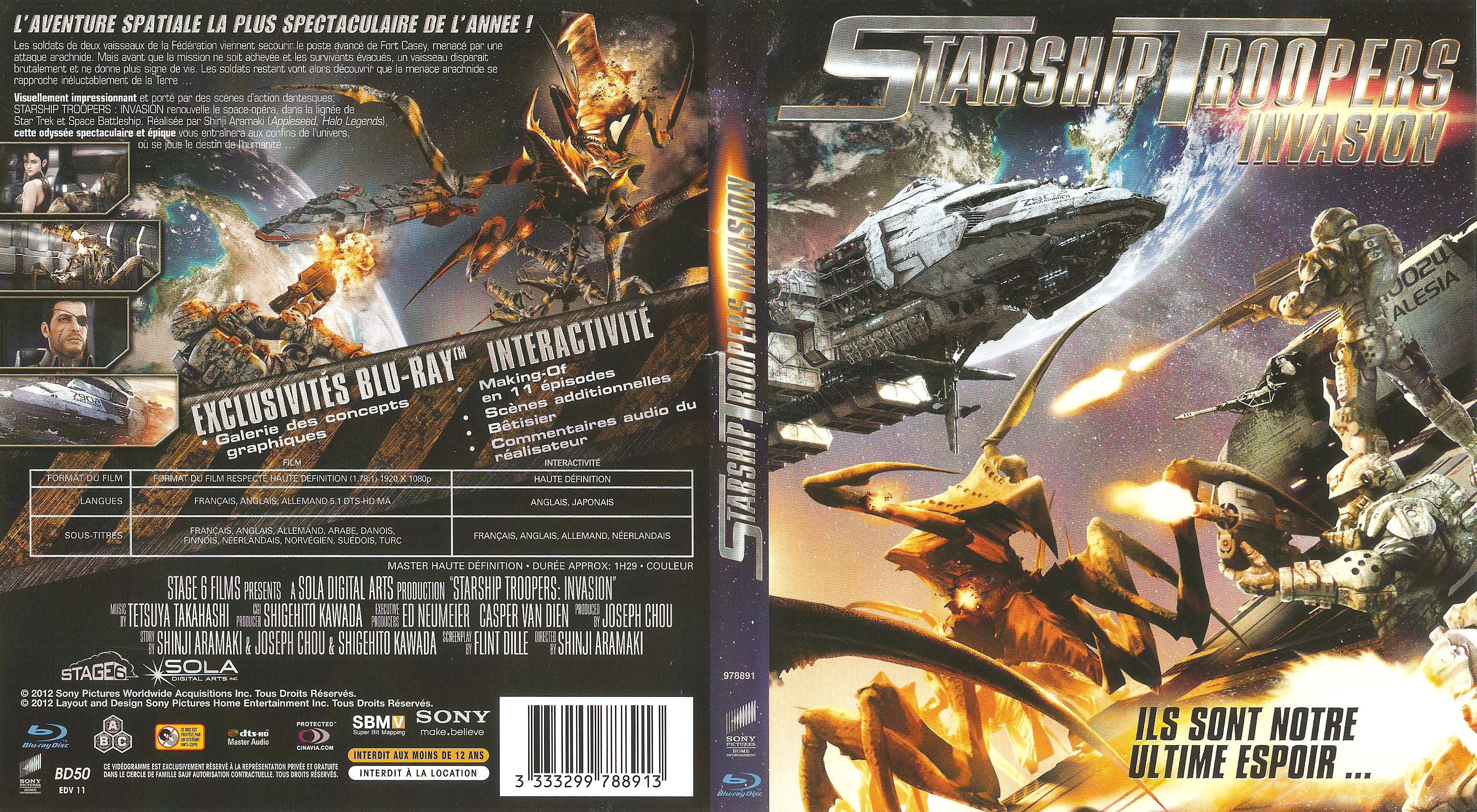 Jaquette DVD Starship Troopers Invasion (BLU-RAY)