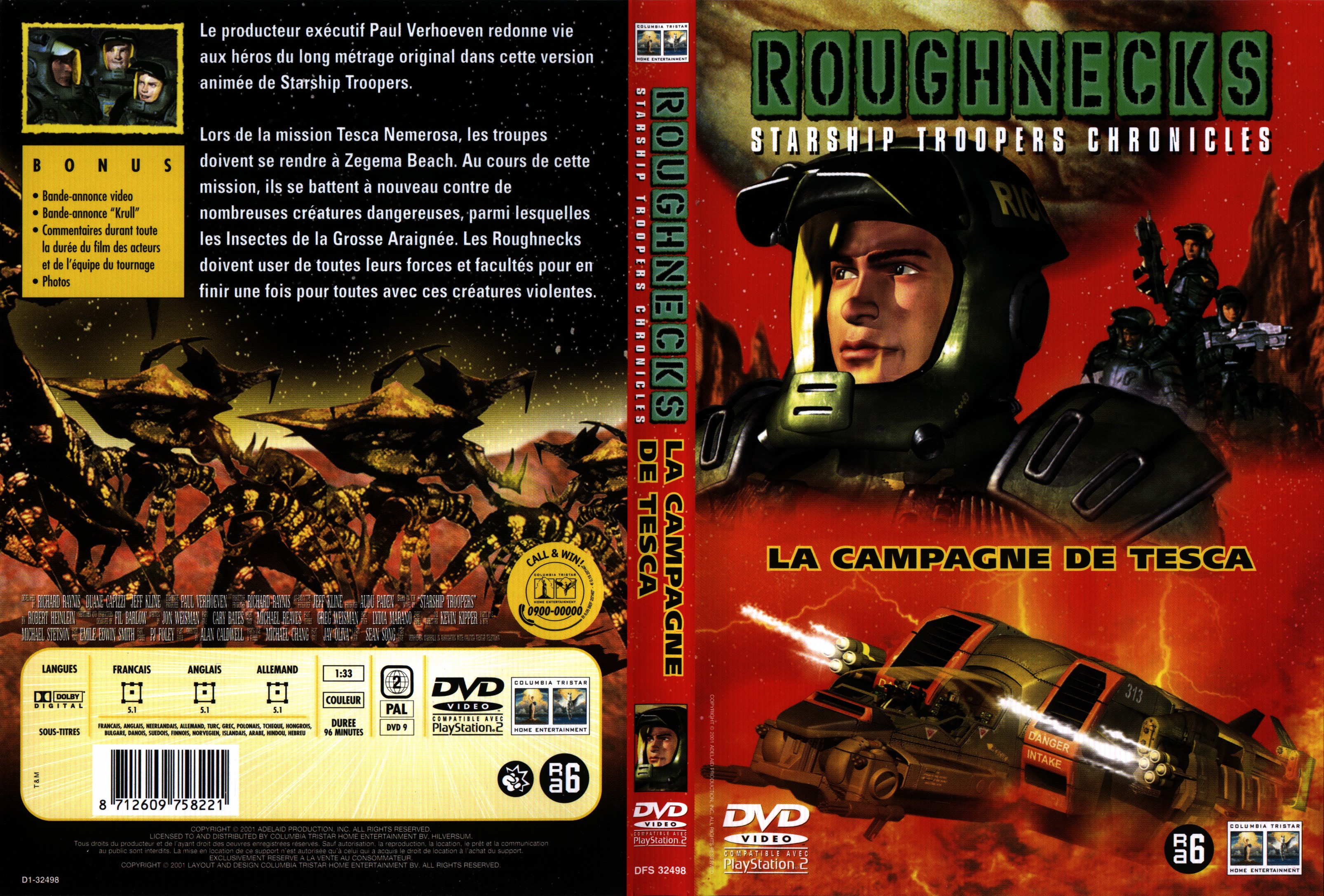 Jaquette DVD Starship trooper la campagne dfe Tesca