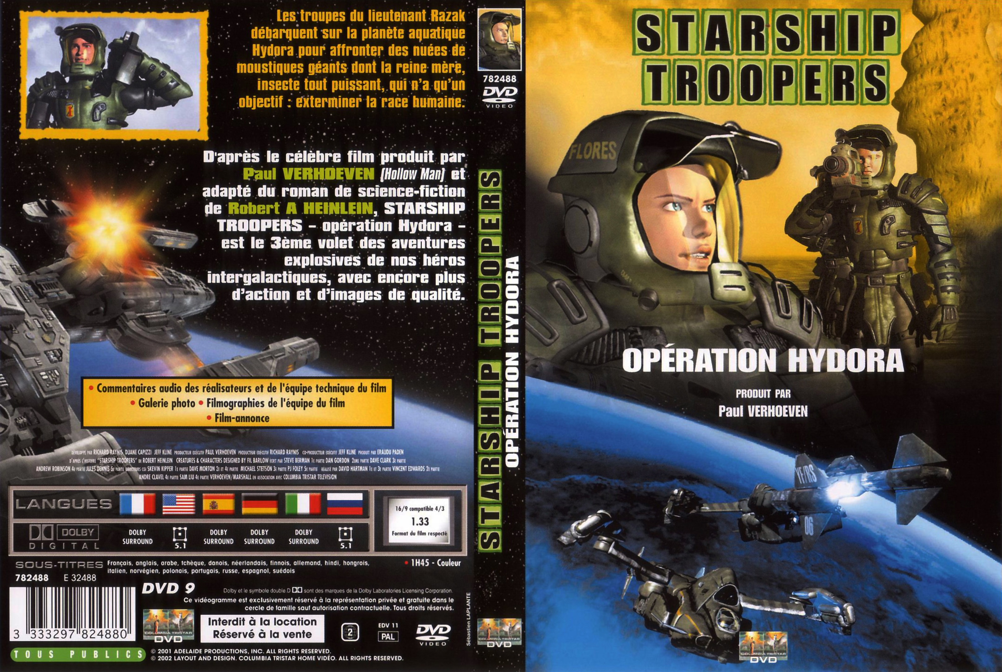 Jaquette DVD Starship troopers operation hydora