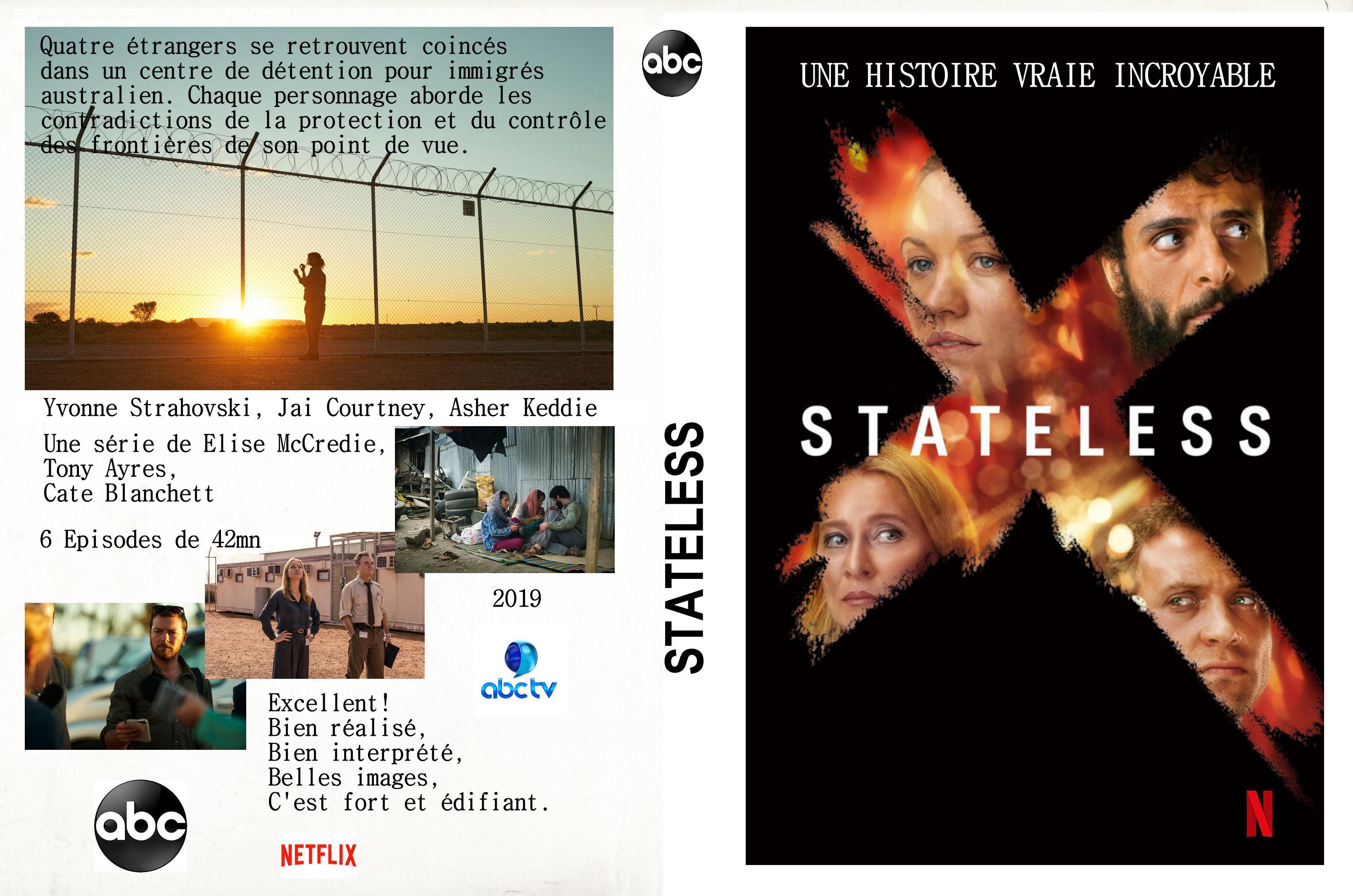 Jaquette DVD Stateless Custom
