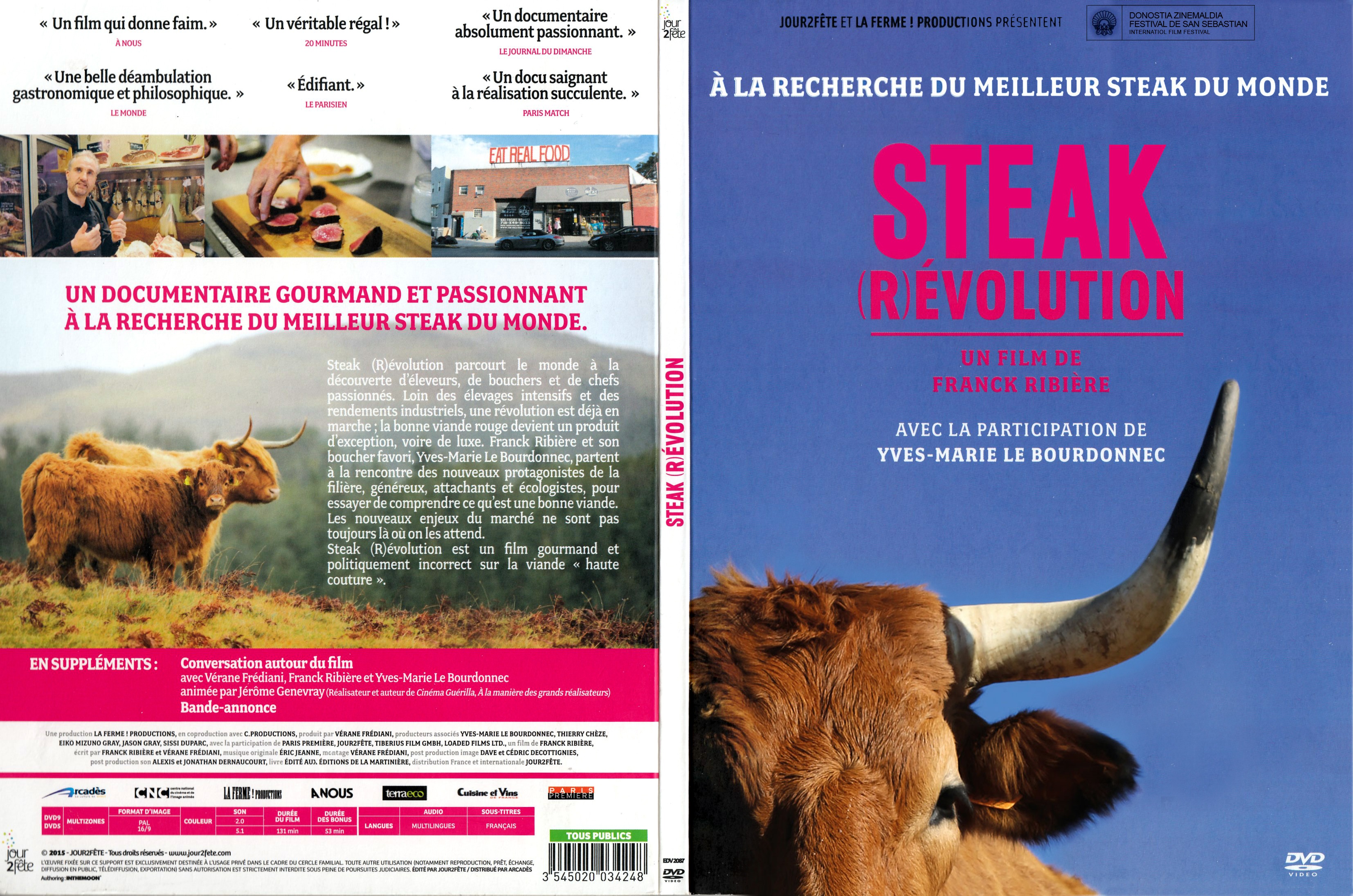 Jaquette DVD Steak Revolution