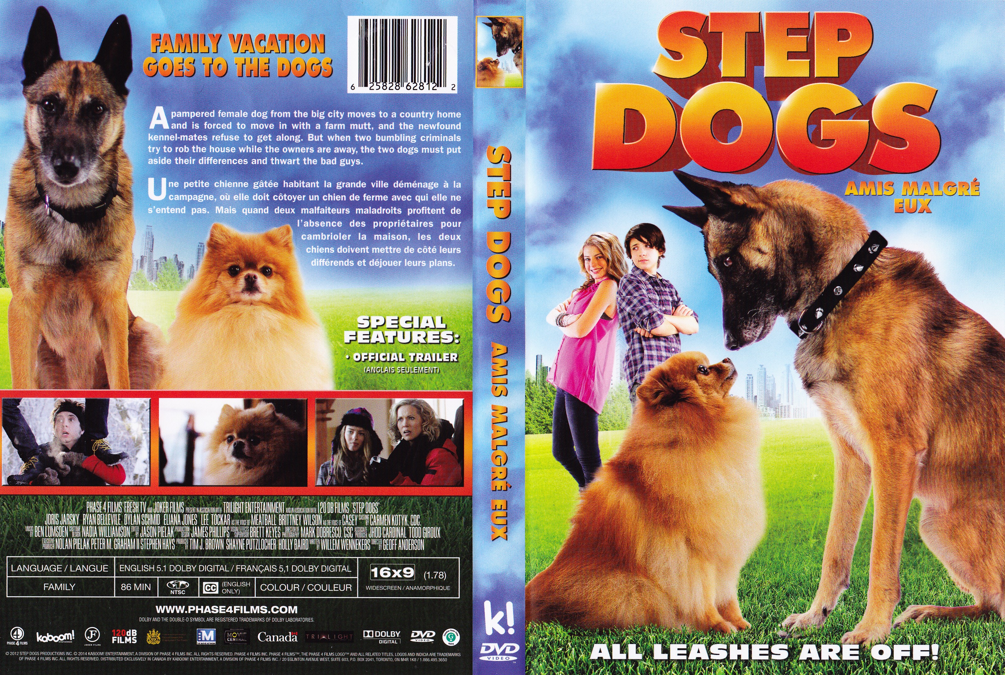 Jaquette DVD Step Dogs - Amis malgr eux (Canadienne)