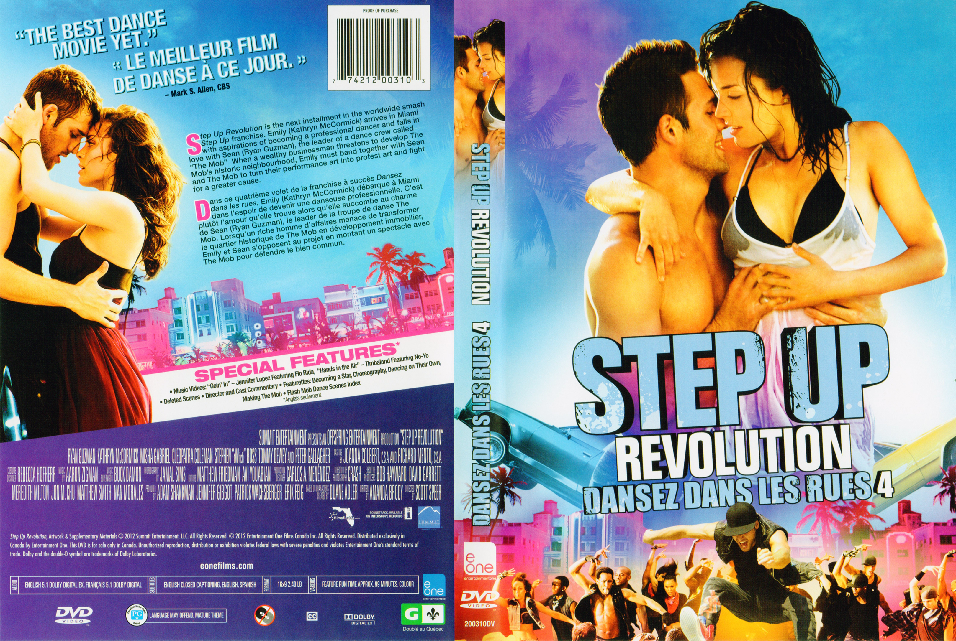 Jaquette DVD Step up Revolution - Dansez dans les rues 4 (Canadienne)