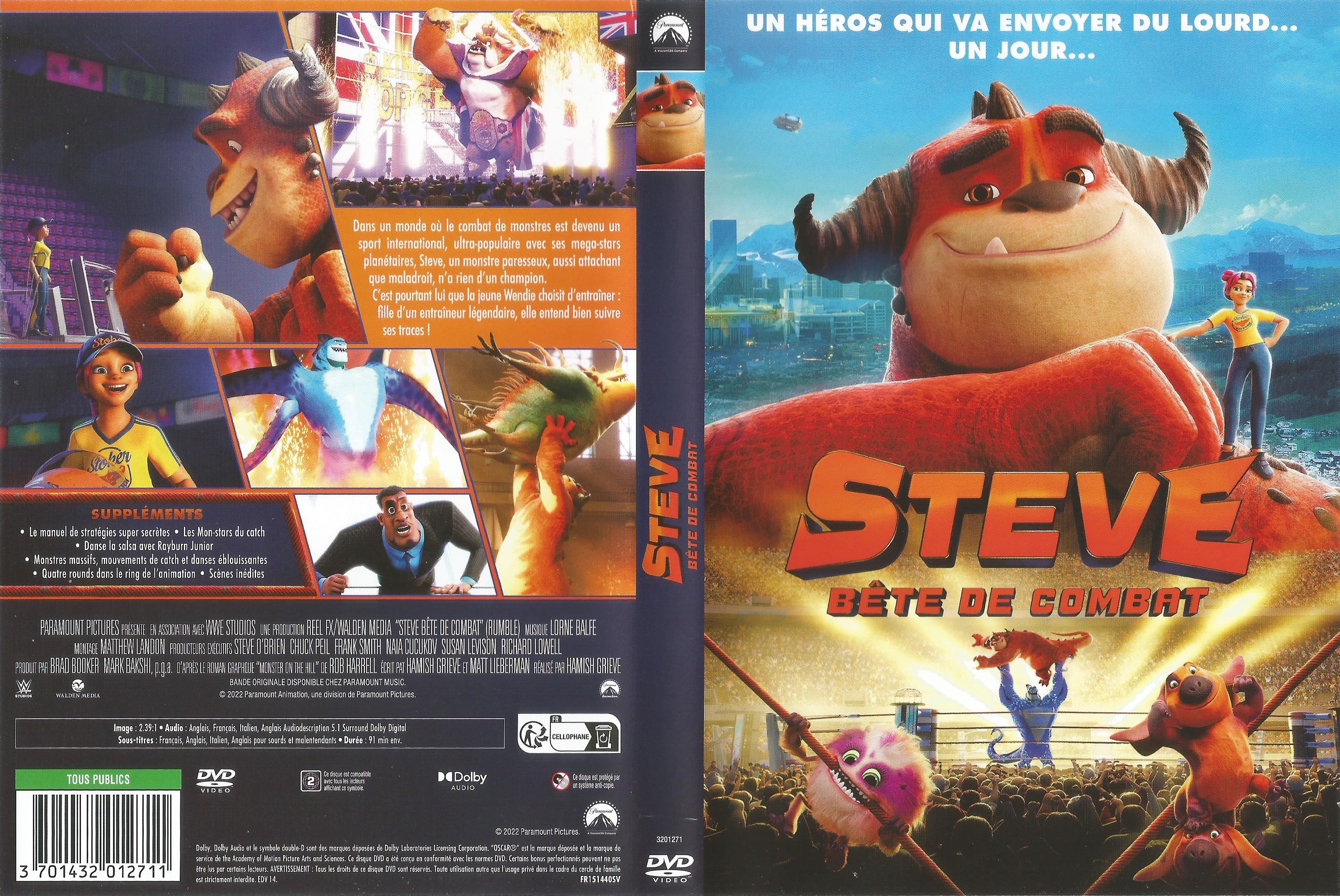 Jaquette DVD Steve Bte de Combat