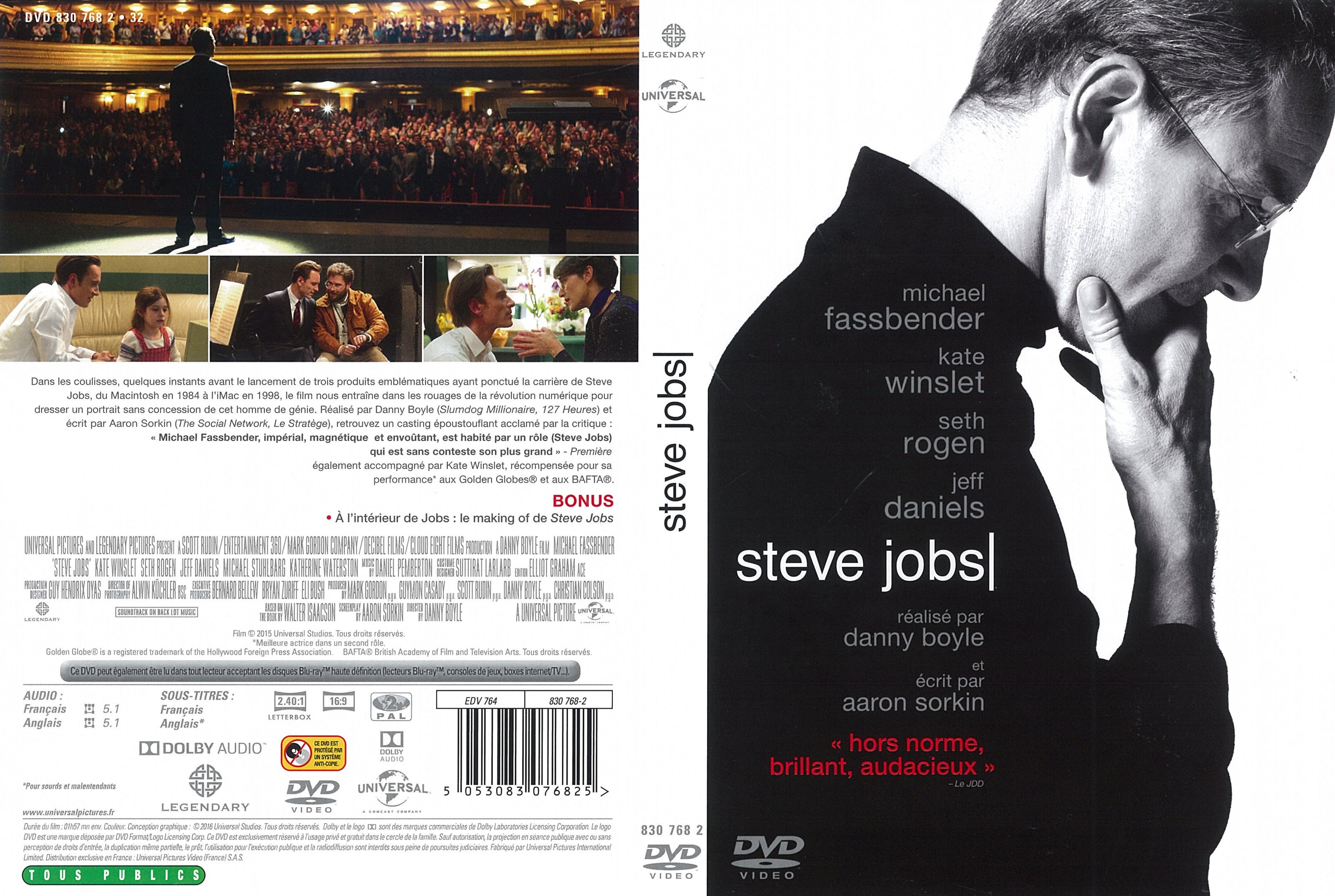 Jaquette DVD Steve Jobs