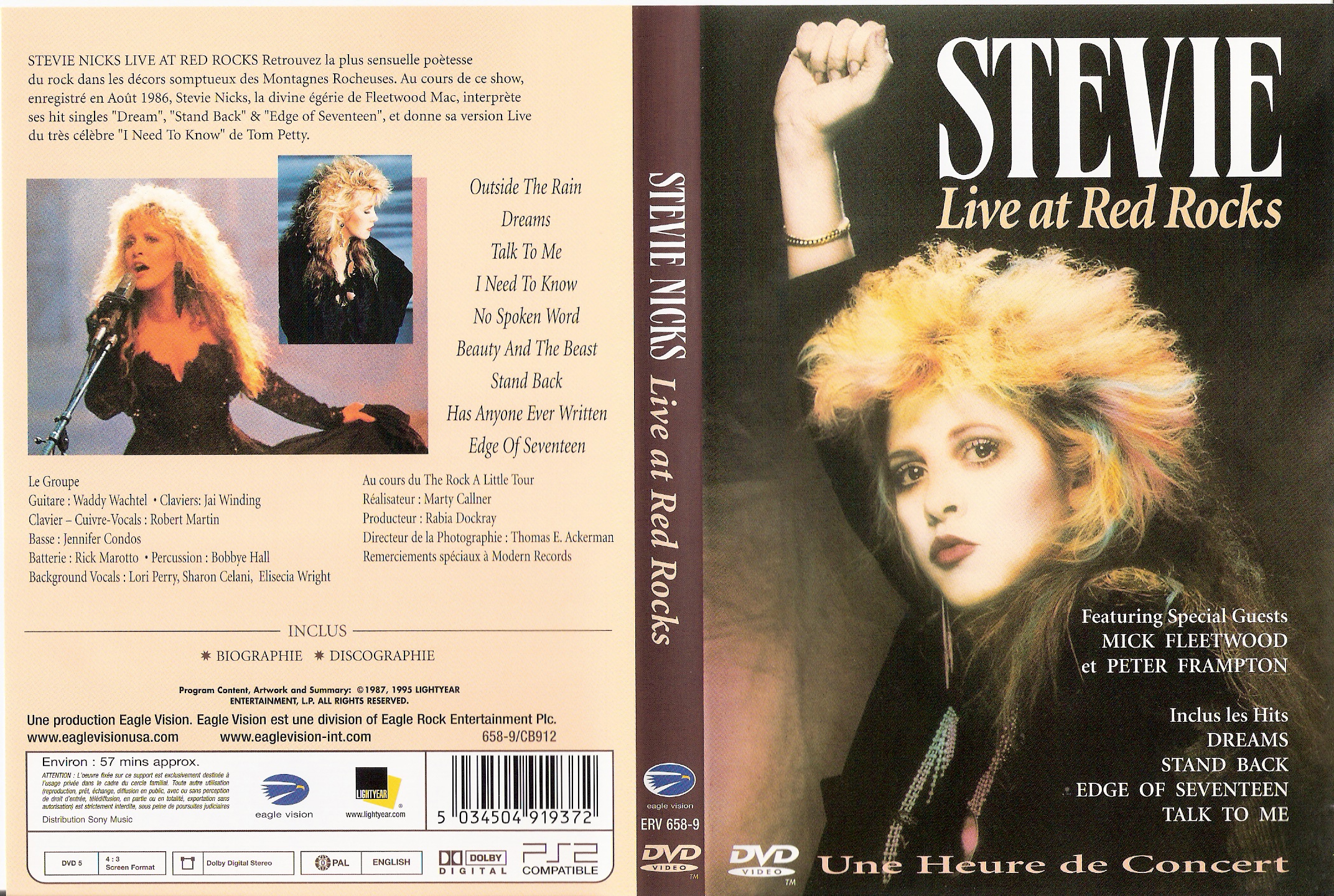 Jaquette DVD Stevie Nicks - Live at red rocks